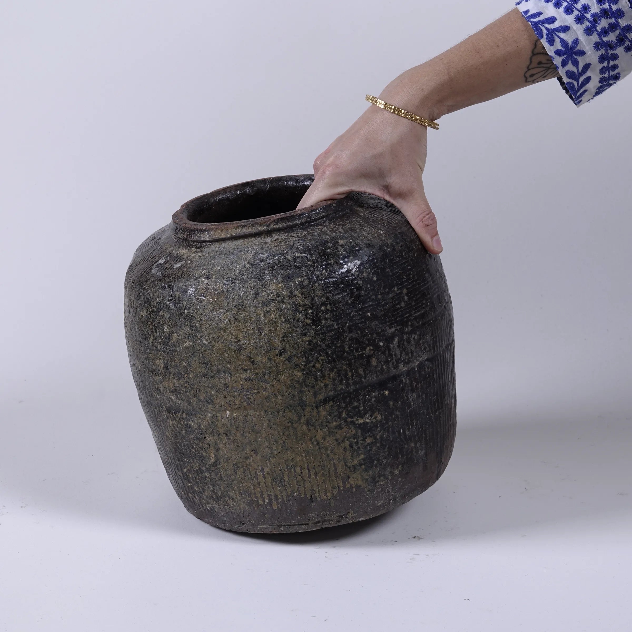 Yishui - Ancien pot chinois émaillé n°5