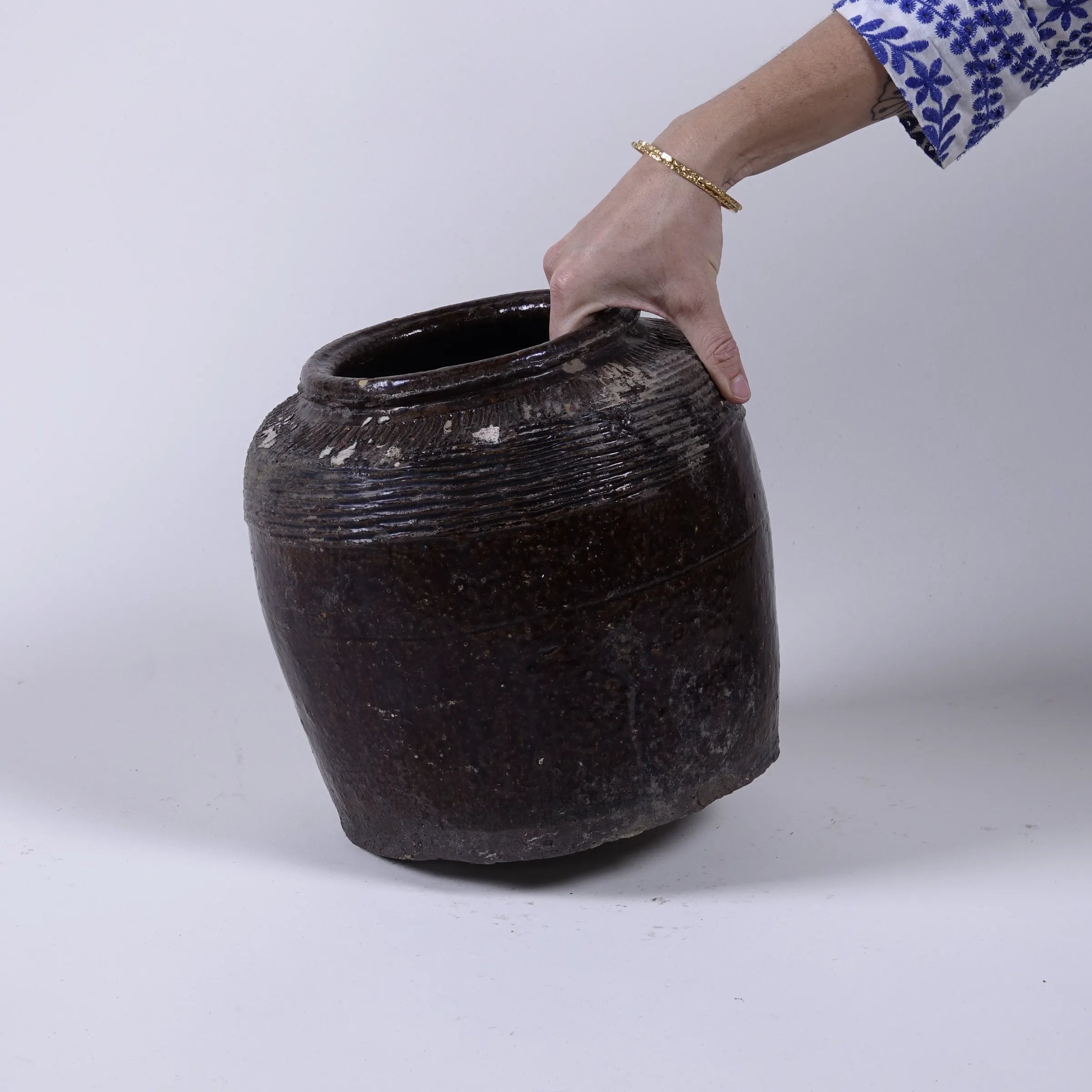 Yishui - Ancien pot chinois émaillé n°6