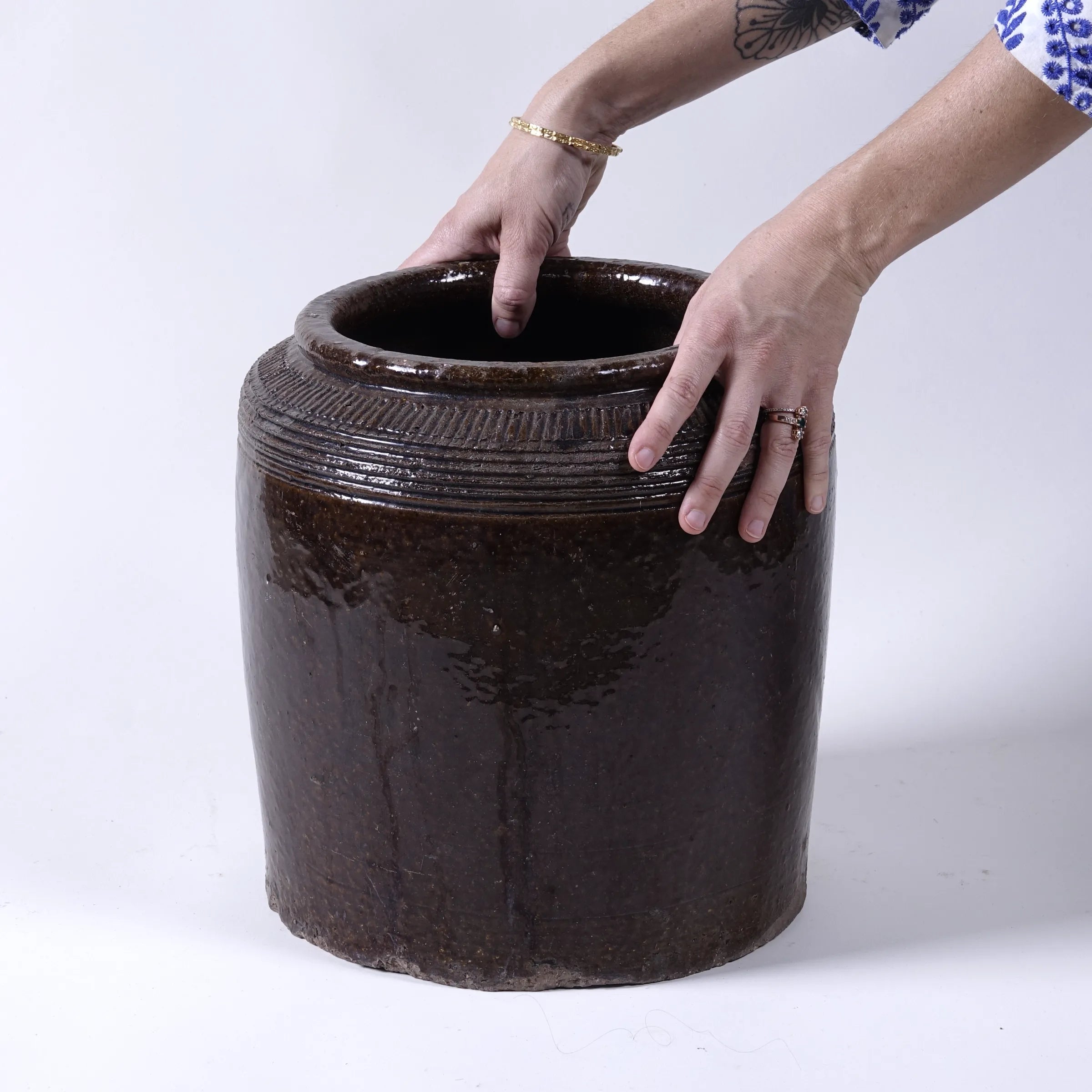 Yishui - Ancien pot chinois émaillé n°7