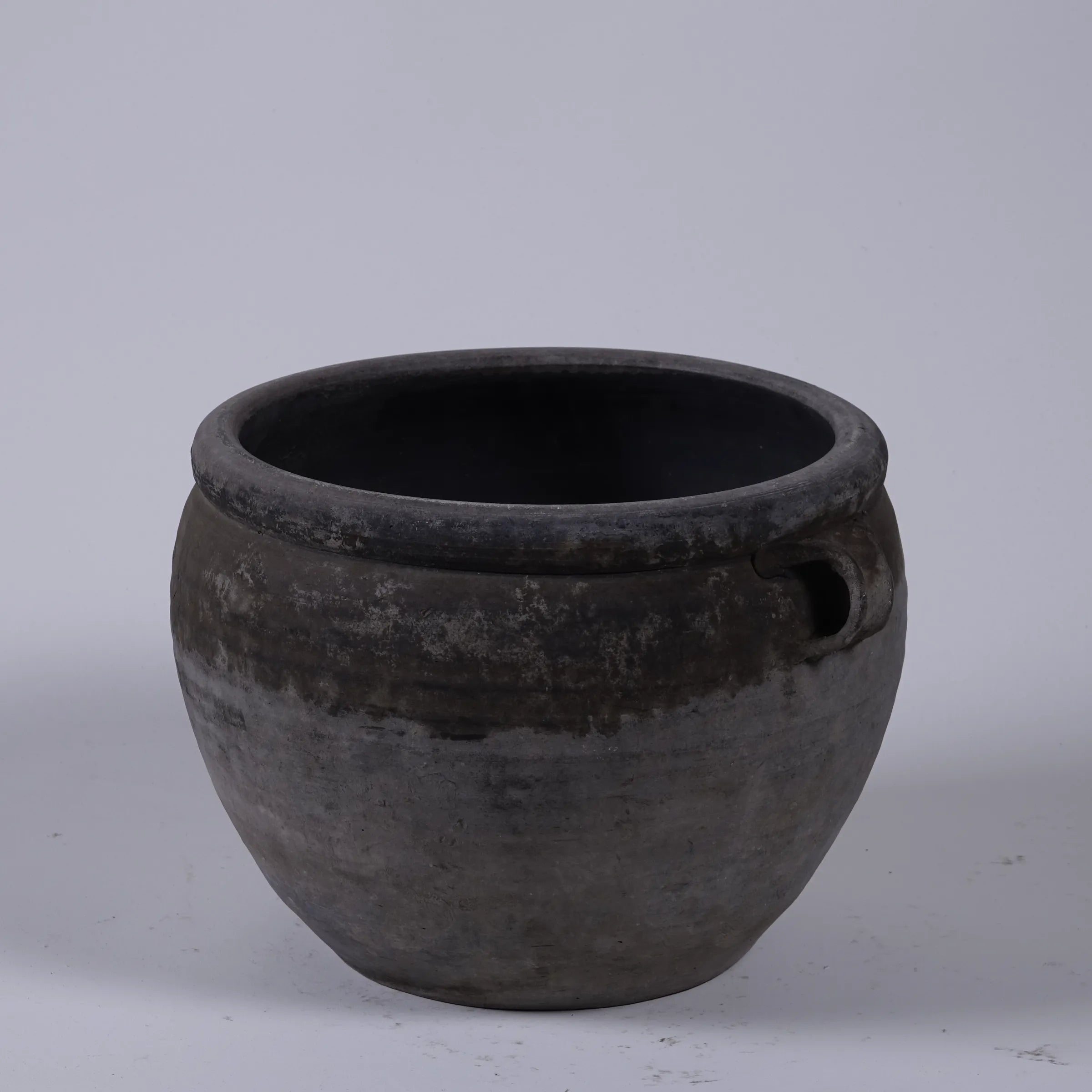 Yanan - Poterie chinoise grise à oreilles n°2