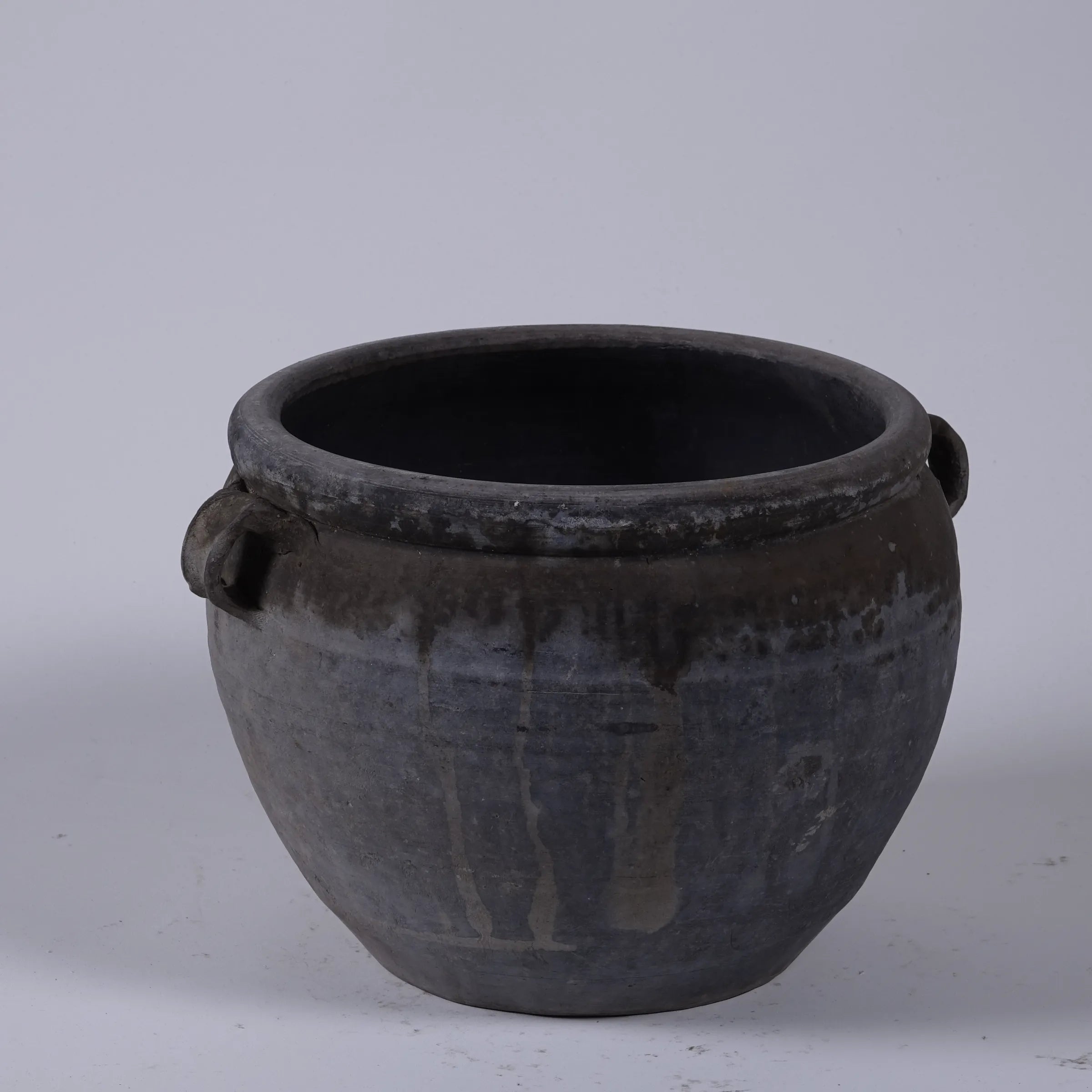 Yanan - Poterie chinoise grise à oreilles n°2