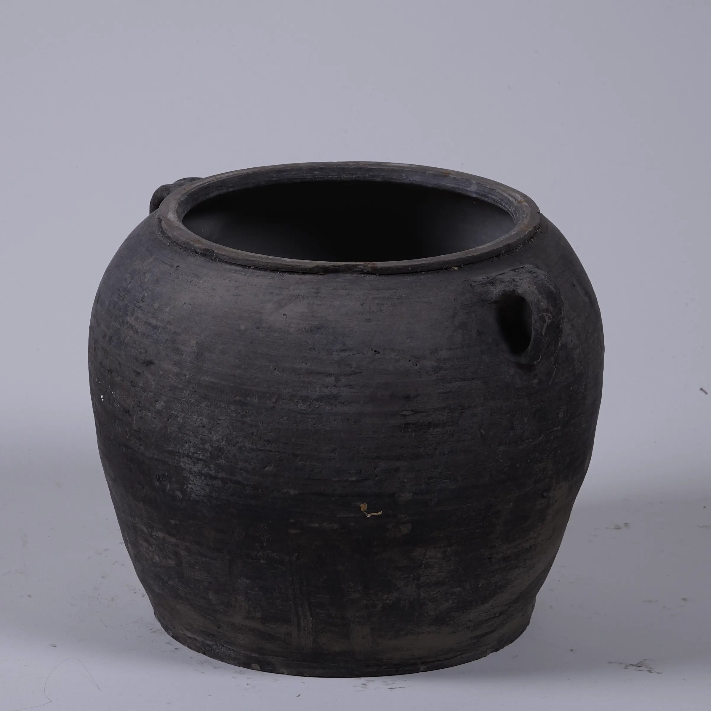 Yanan - Poterie chinoise grise à oreilles n°3