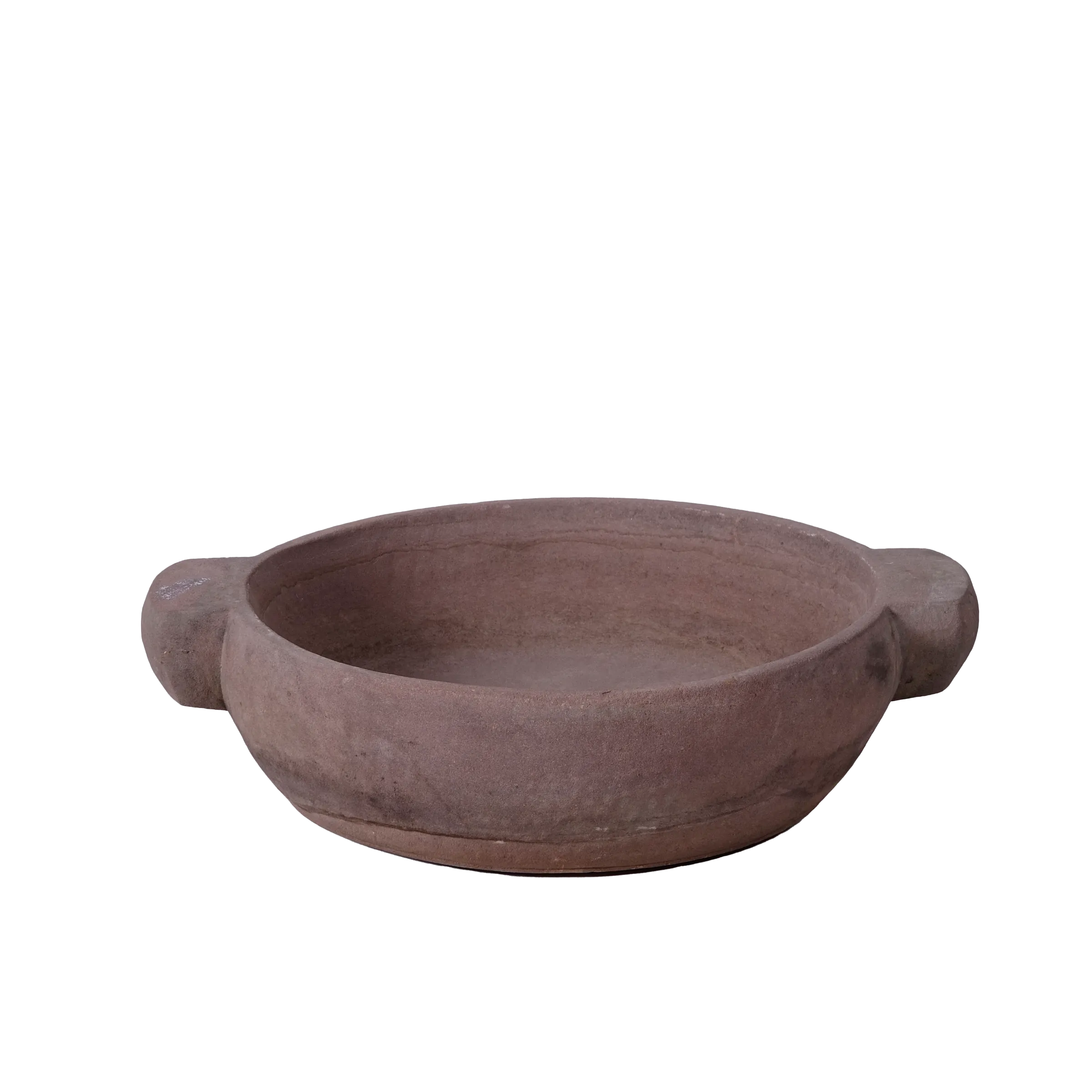 Narwa – Ancienne vasque indienne en grès rouge n°1