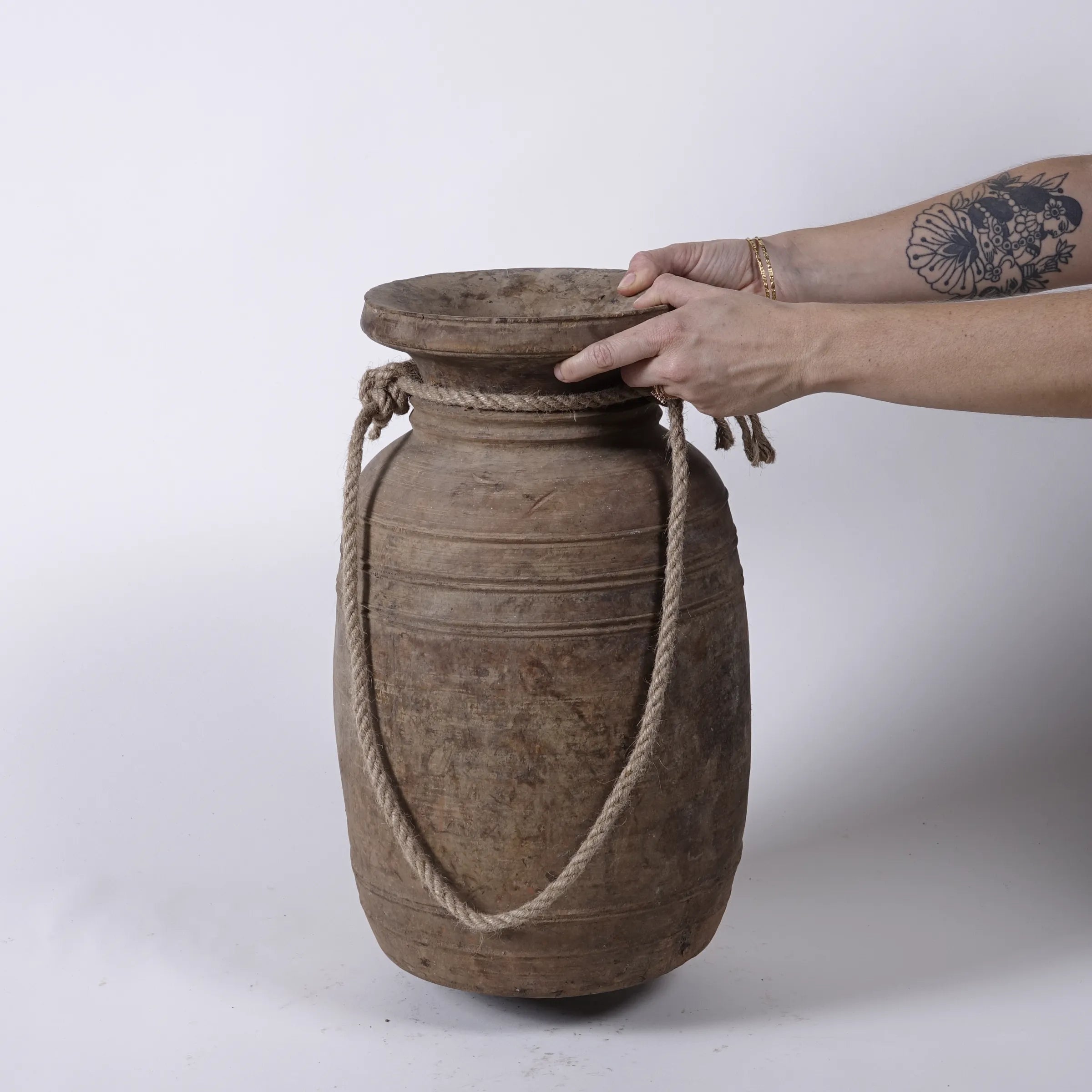 Tosh - Grand pot de l'Himachal en bois n°55