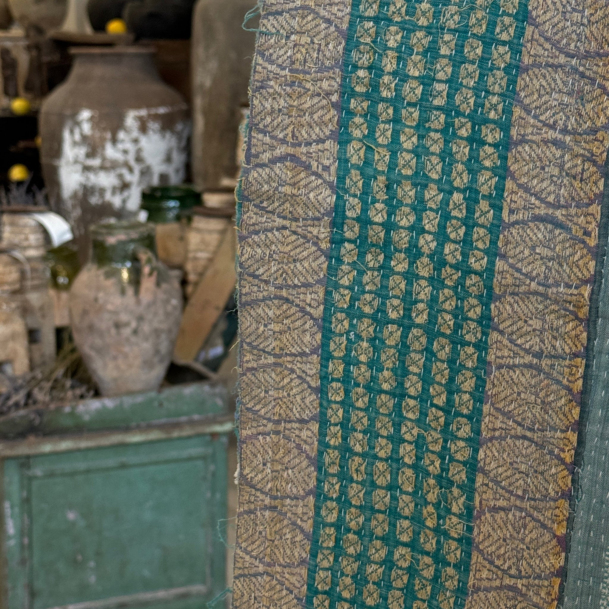 Kantha - Couvre-lit ancien fait-main n°1