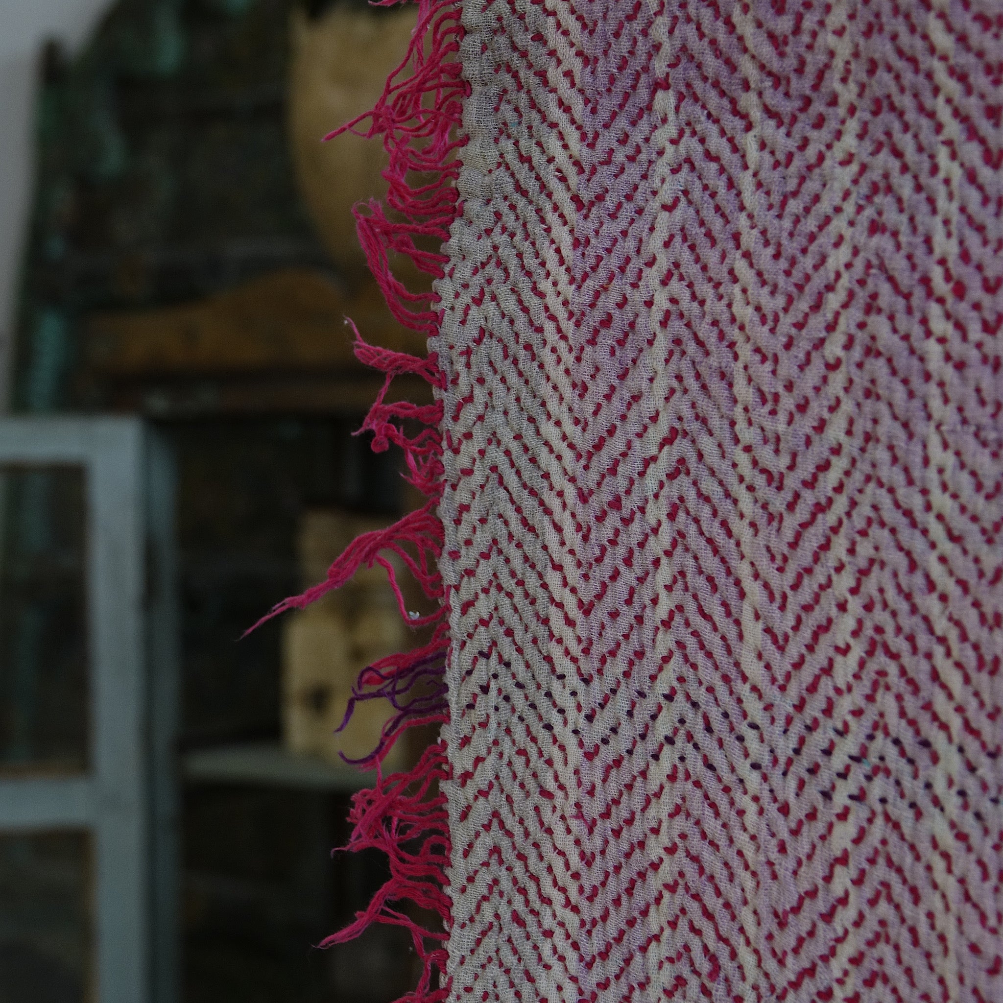 Kantha - Couvre-lit ancien fait-main n°6
