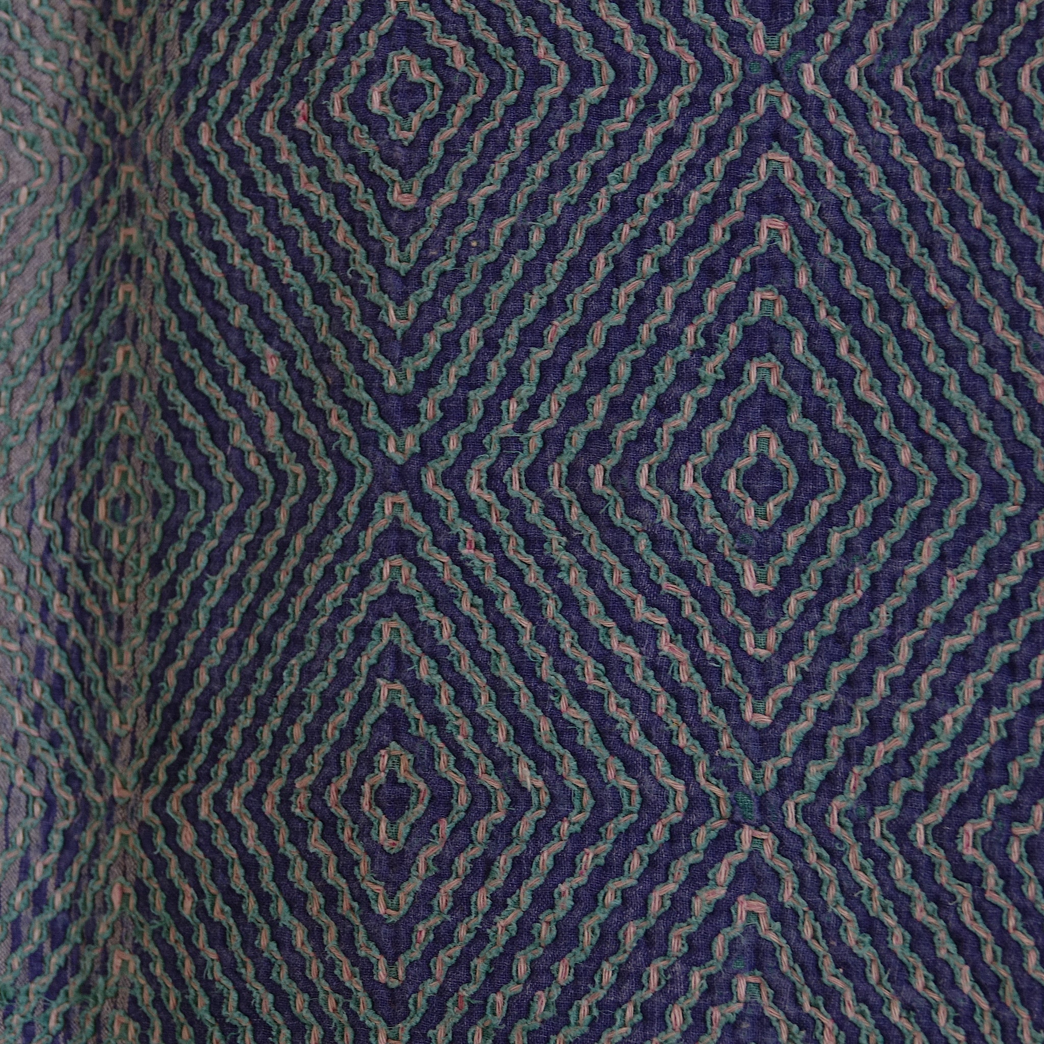 Kantha - Couvre-lit ancien fait-main n°10