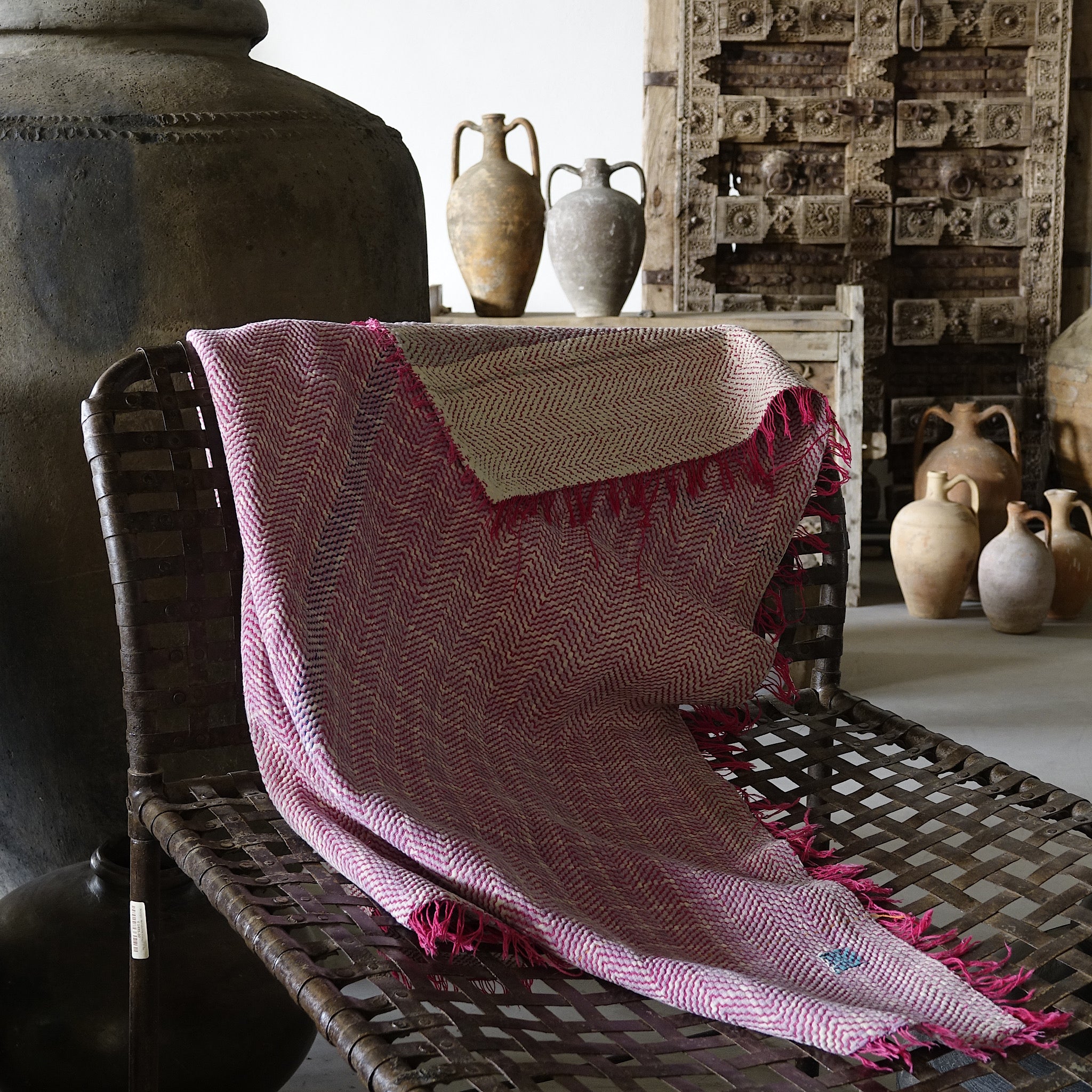 Kantha - Couvre-lit ancien fait-main n°6