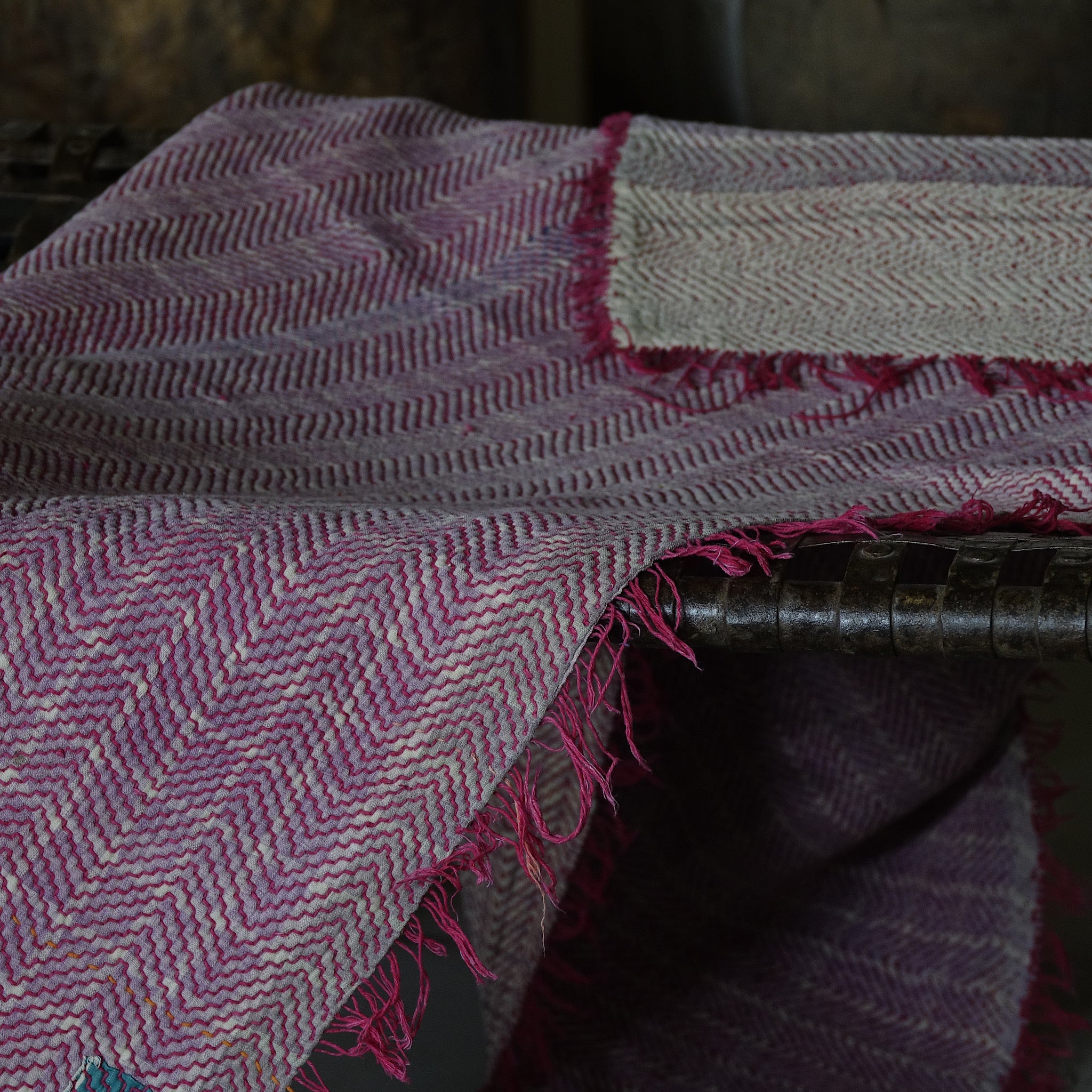 Kantha - Couvre-lit ancien fait-main n°6