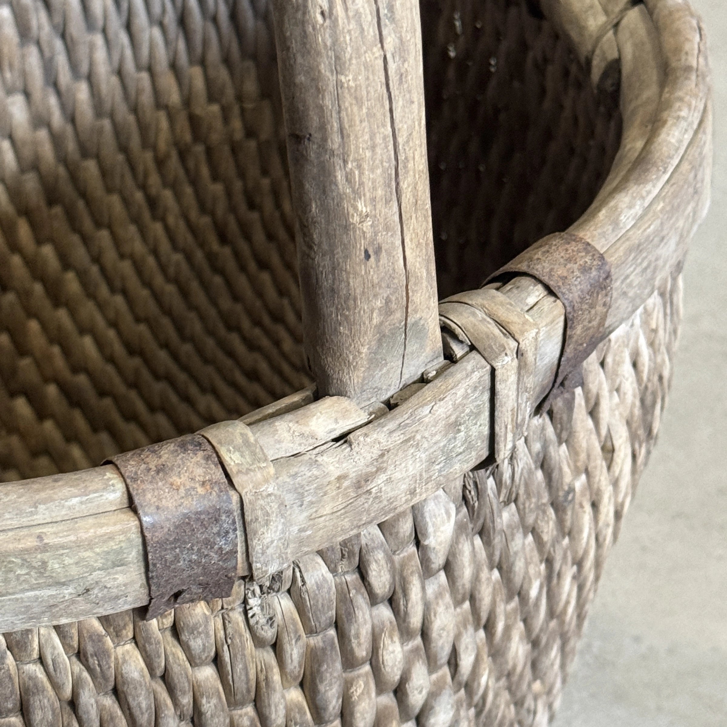 Qiani – Ancien panier chinois avec anse n°1