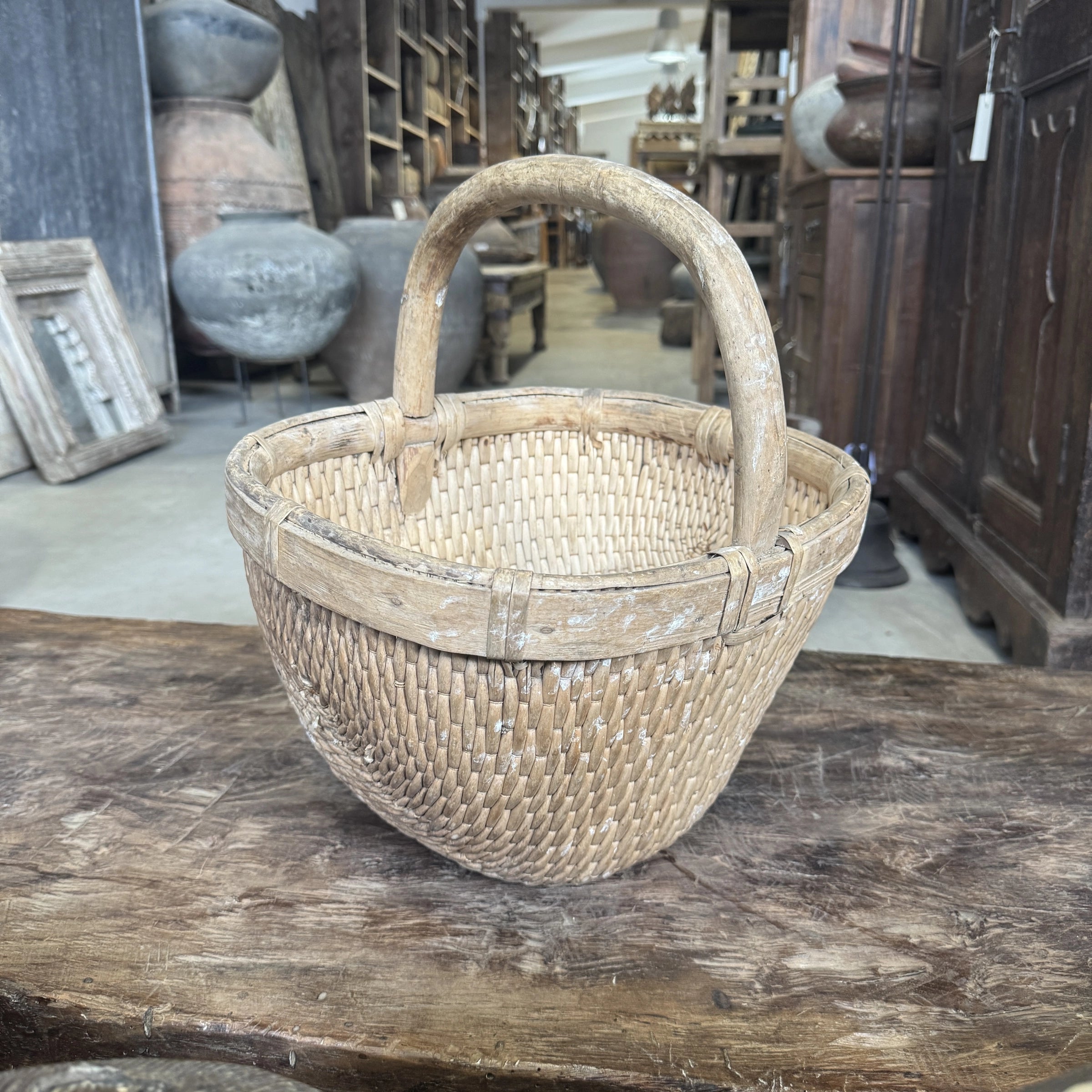 Qiani – Ancien panier chinois avec anse n°2