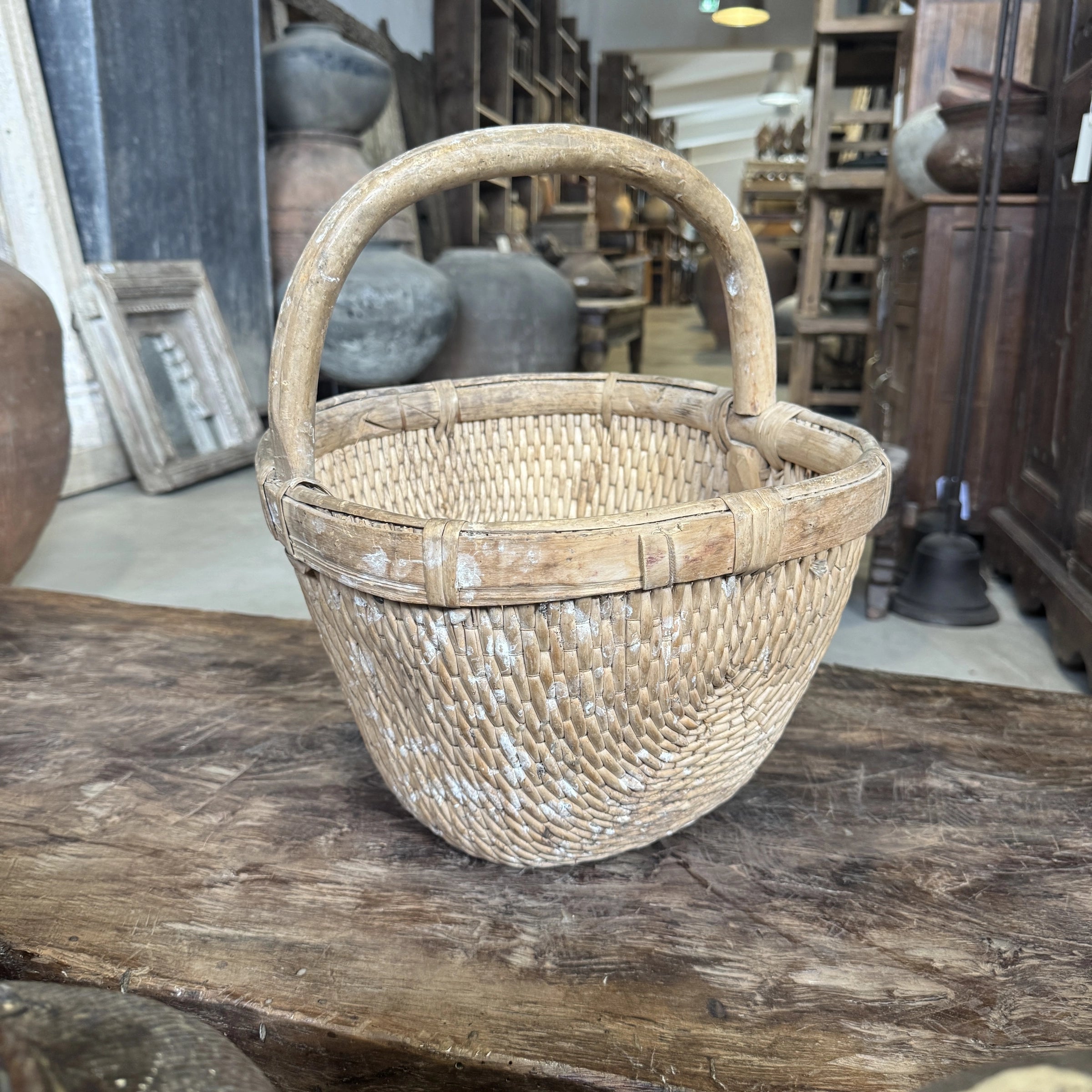 Qiani – Ancien panier chinois avec anse n°2
