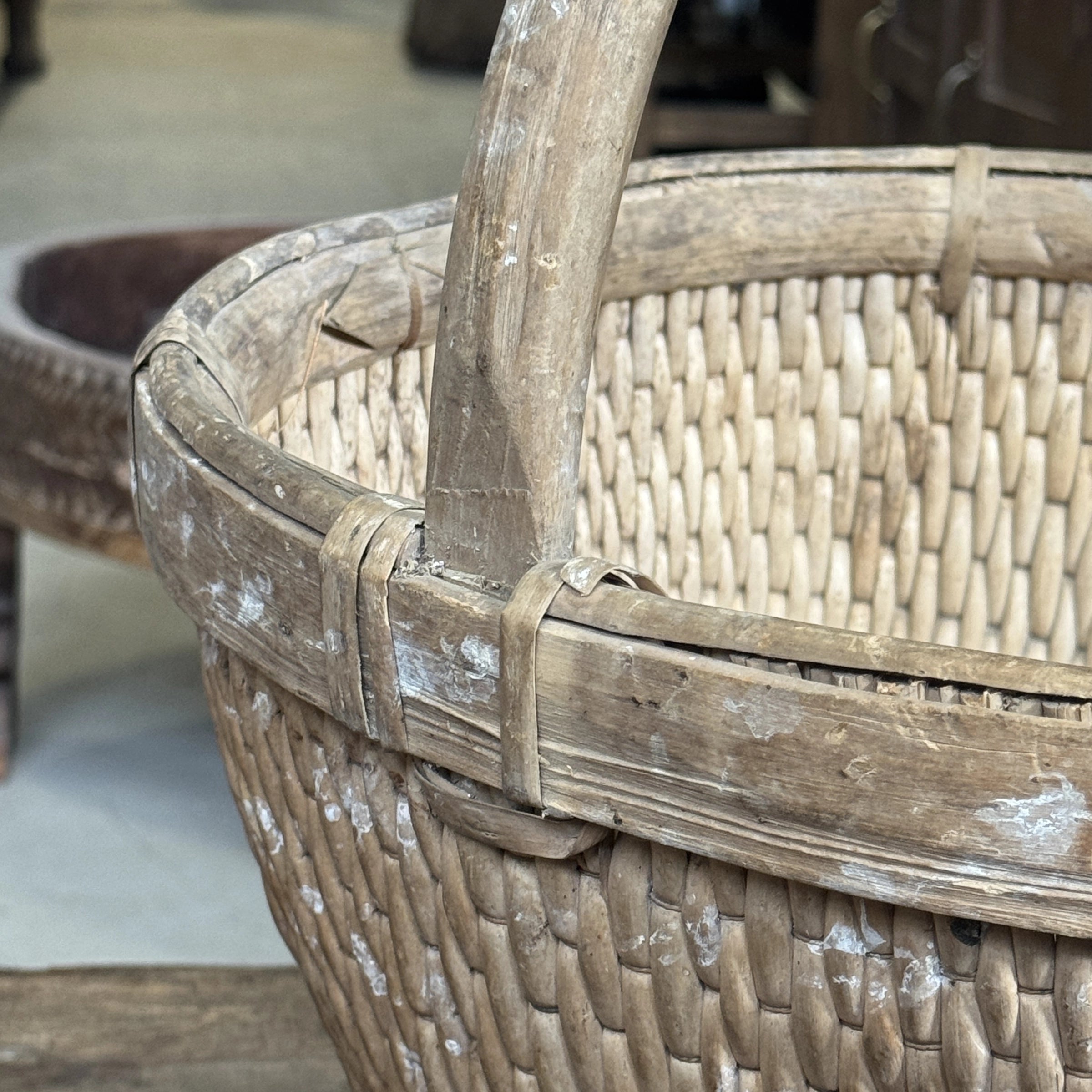 Qiani – Ancien panier chinois avec anse n°2