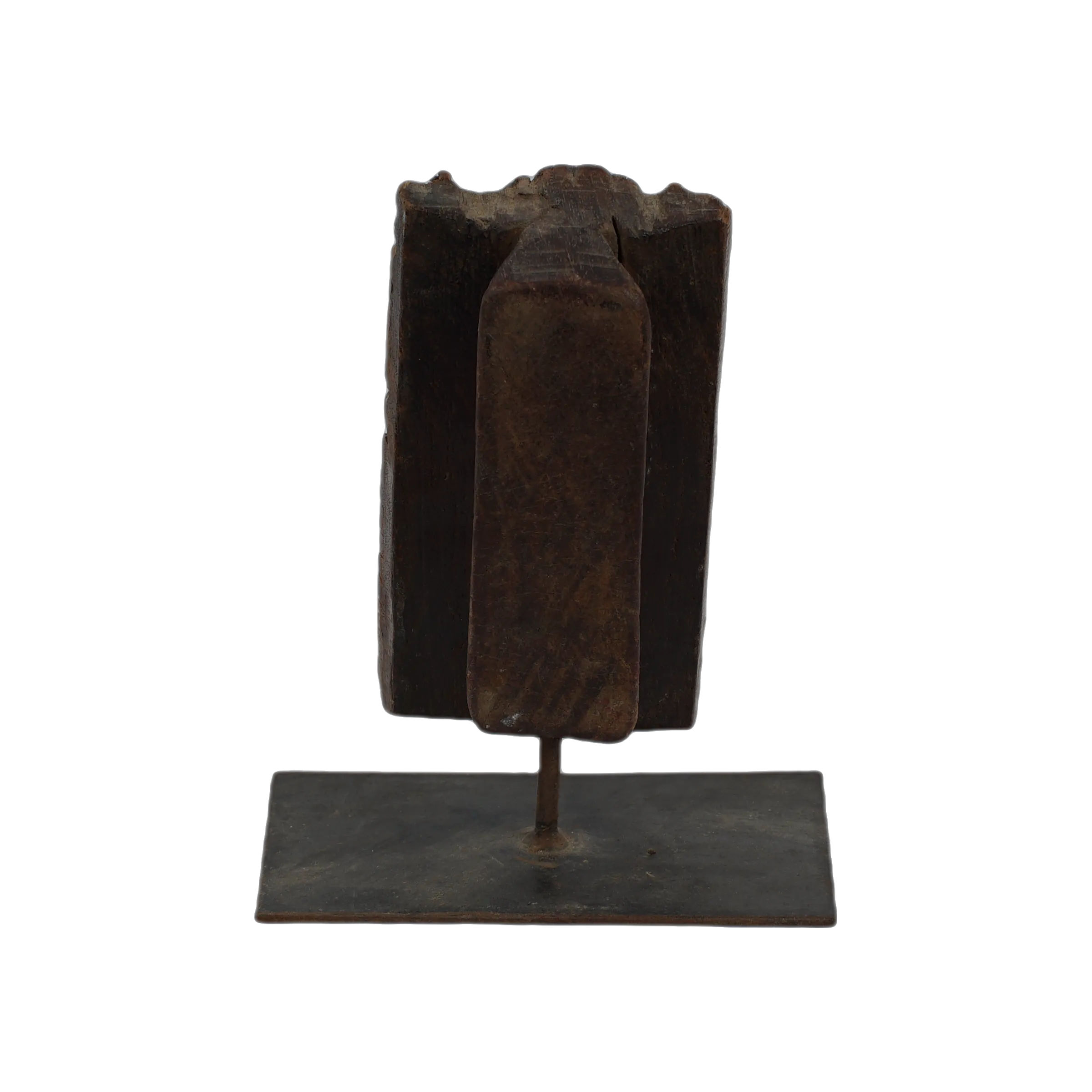 Lakdi - Ancien tampon de blockprint sur pied n°60 - vue 2