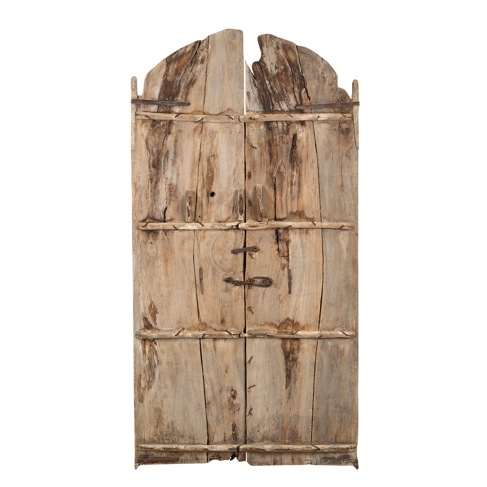 Naya - Ancienne porte indienne en bois massif