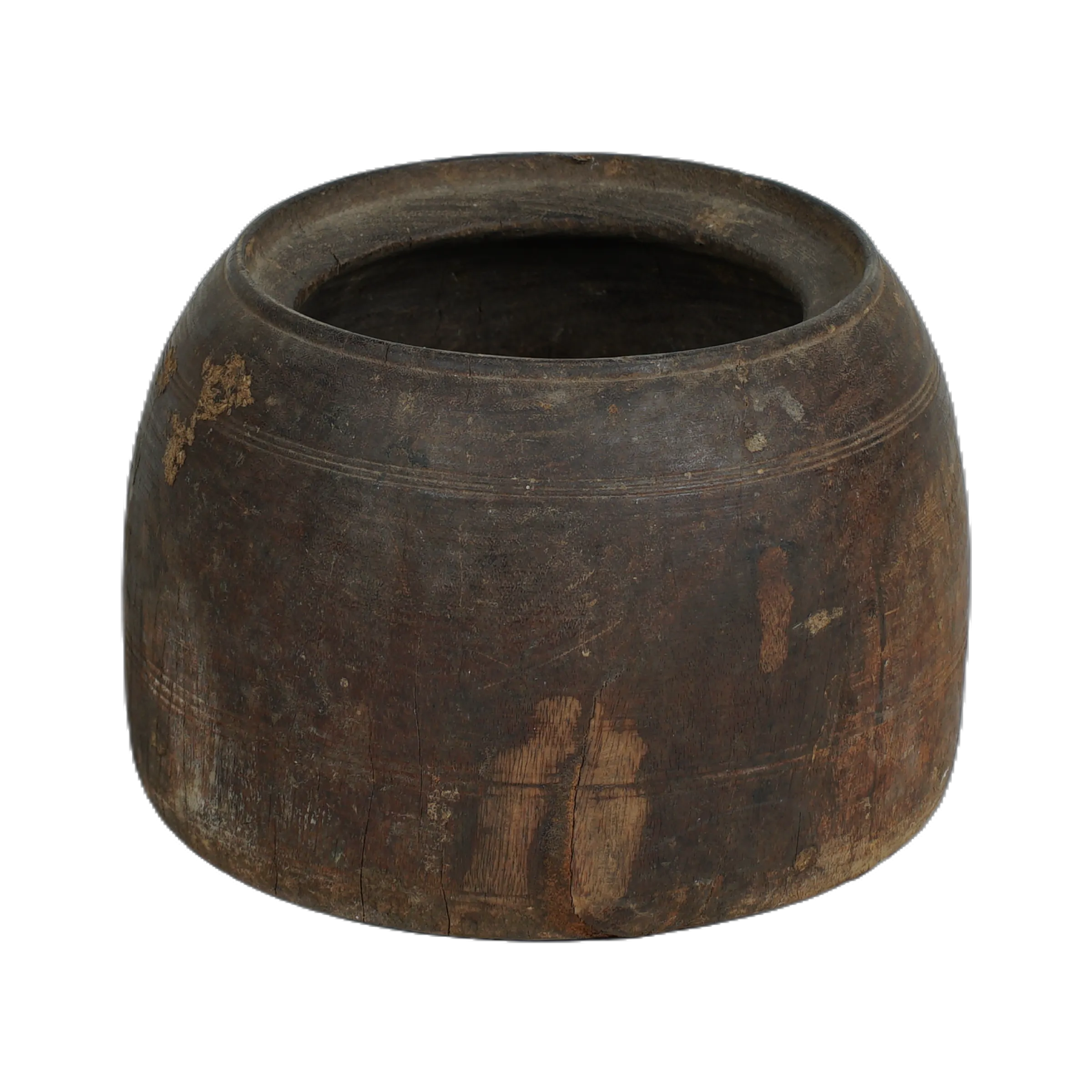 Mana - Pot ancien en bois n°28 - vue 2