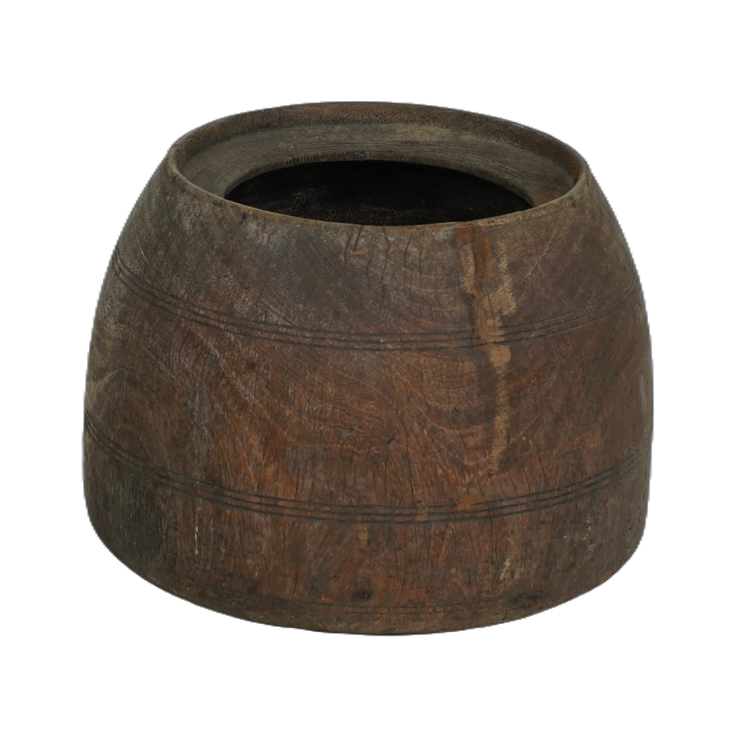 Mana - Pot ancien en bois n°32 - vue 3