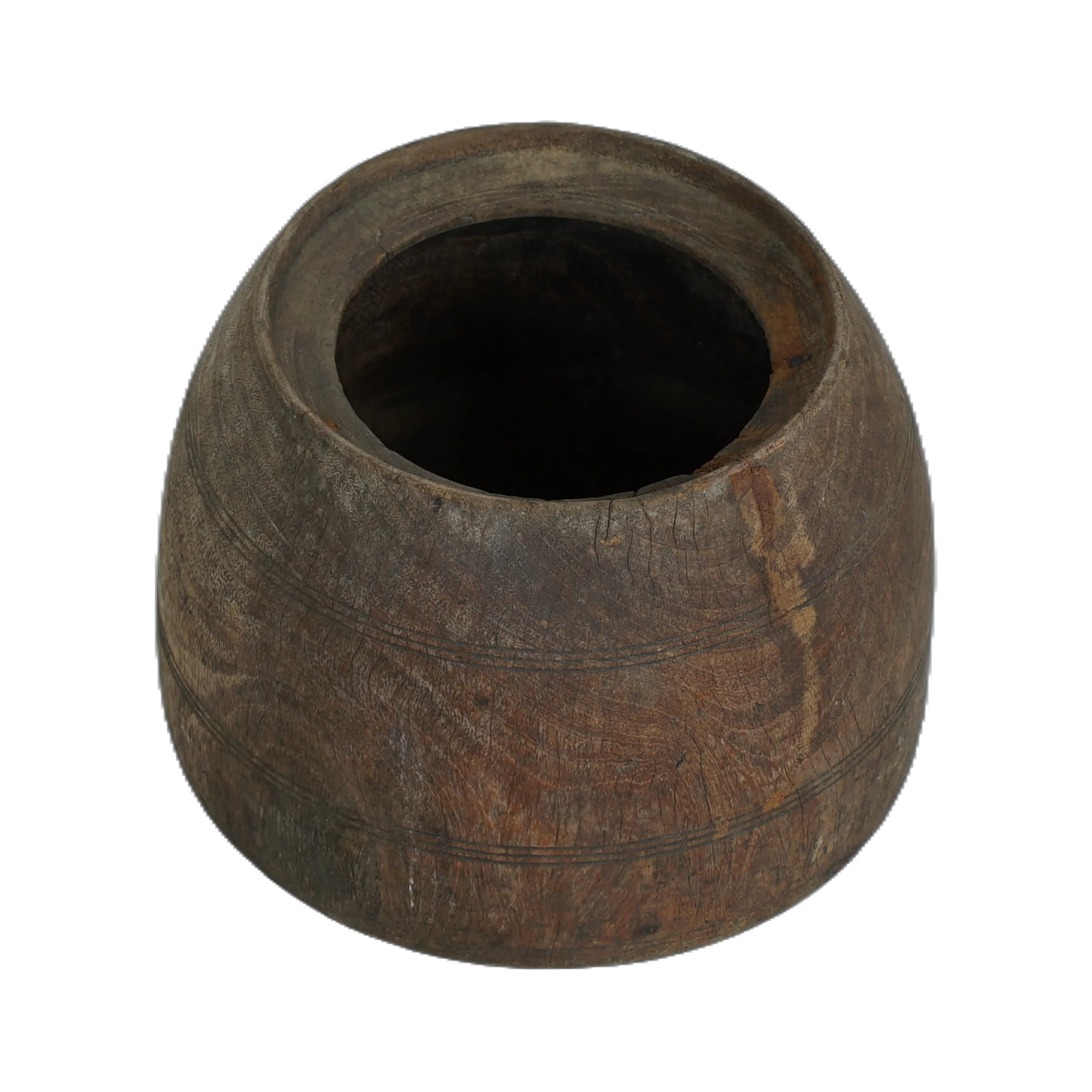 Mana - Pot ancien en bois n°32 - vue 4