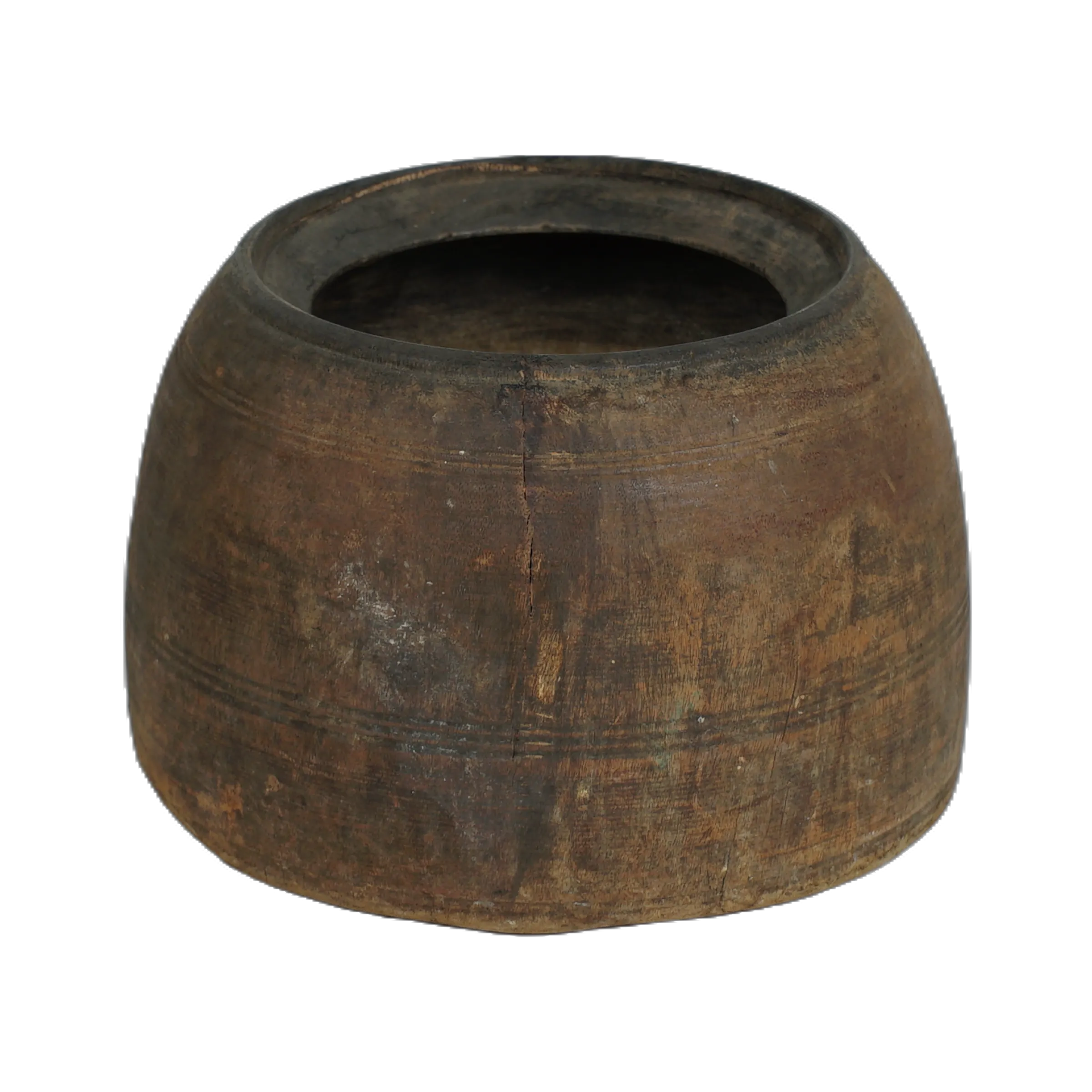 Mana - Pot ancien en bois n°34 - vue 2