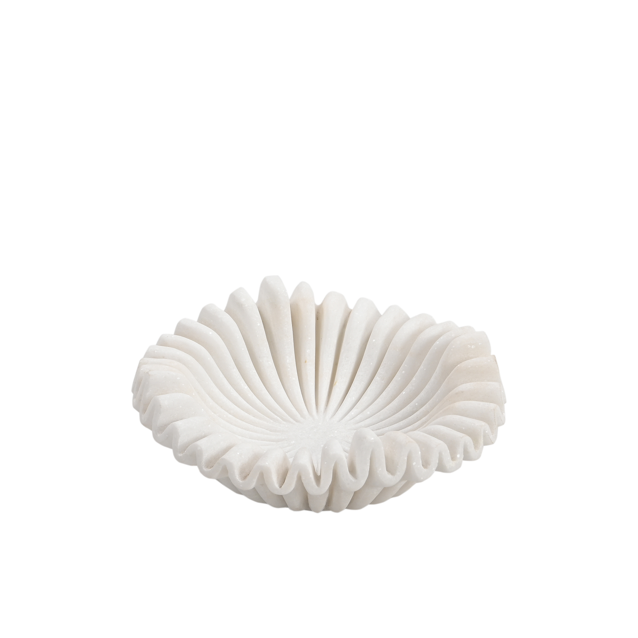 Makrana - Assiette en marbre sculpté n°6