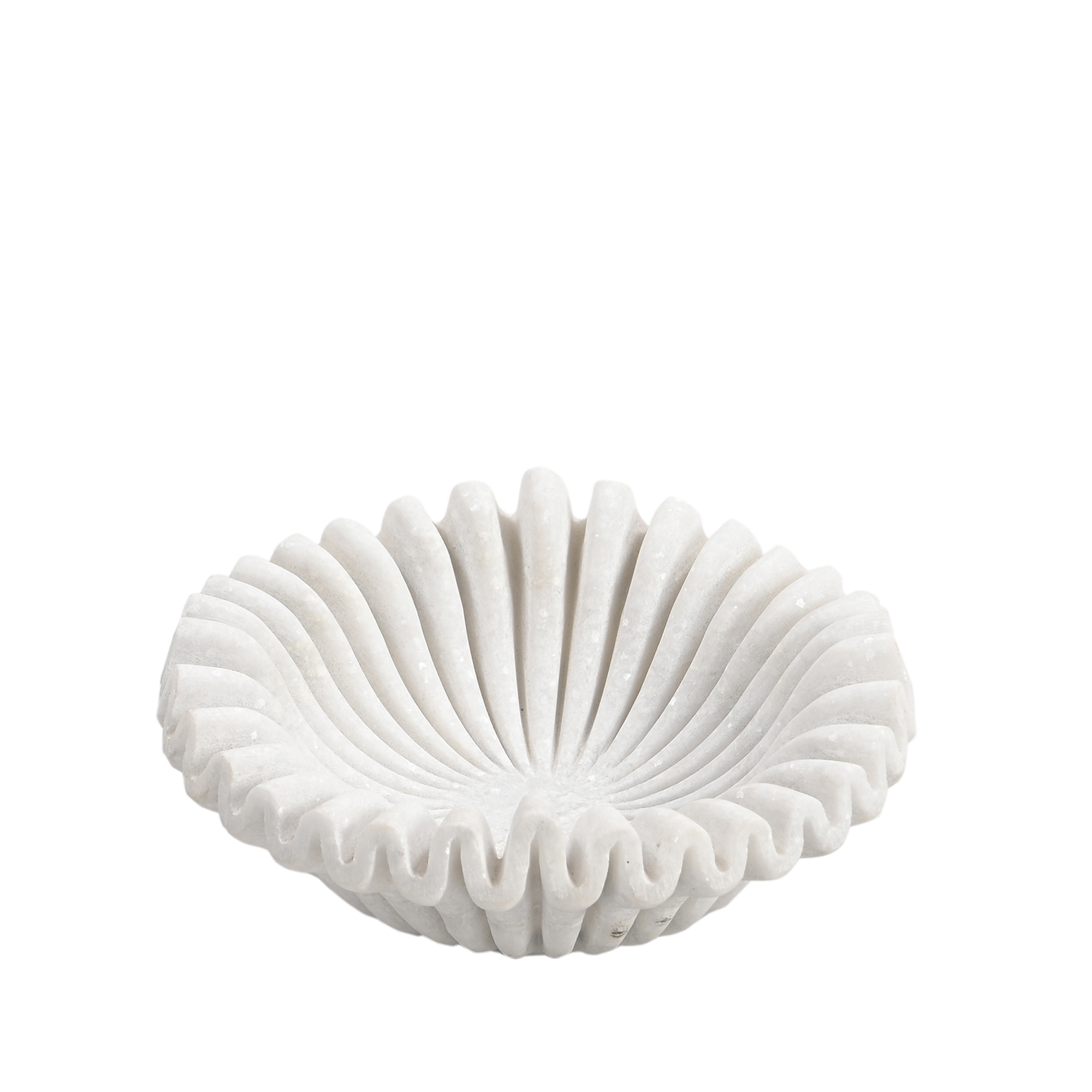 Makrana - Assiette en marbre sculpté n°6