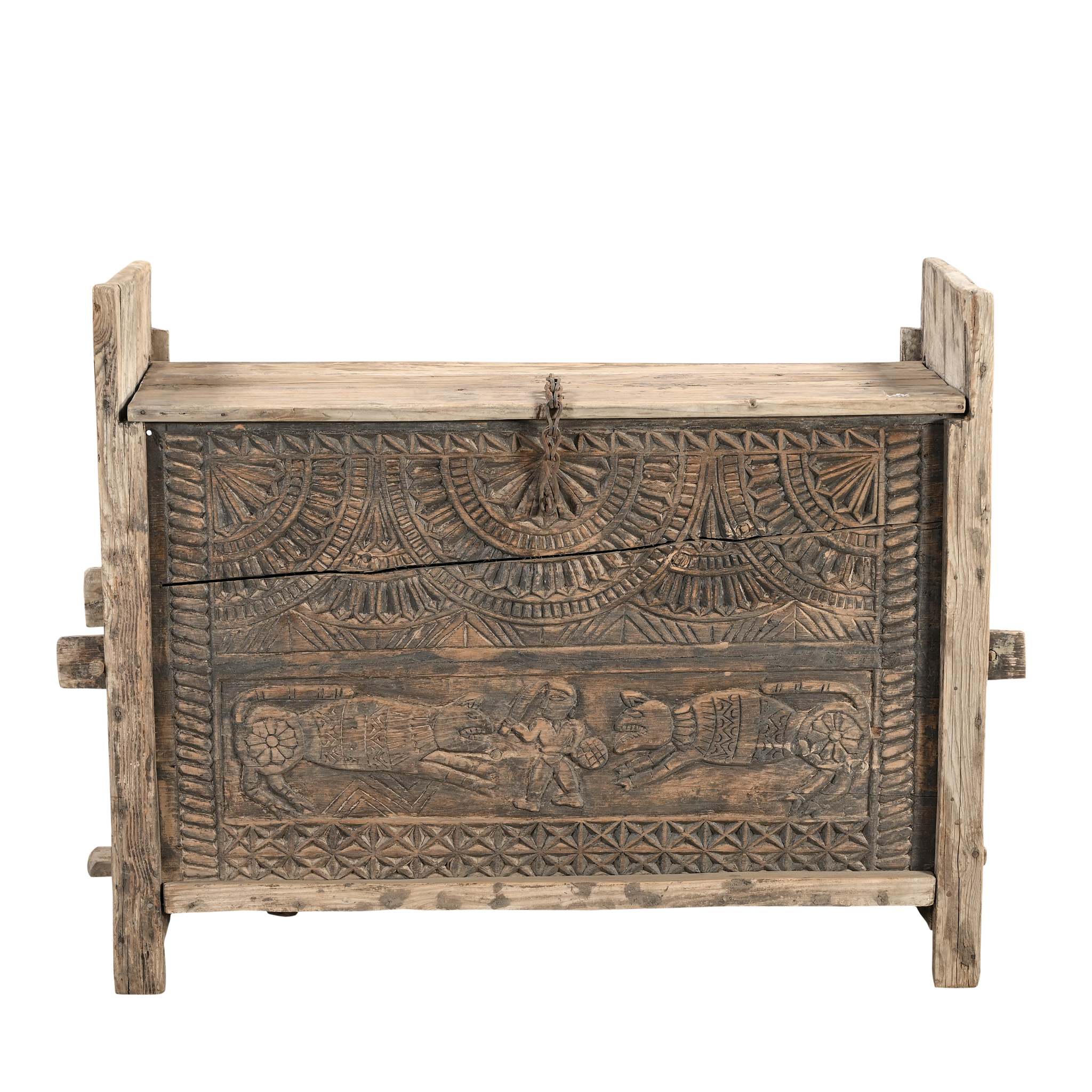 Sandook - Ancien coffre de l'Himachal n°8