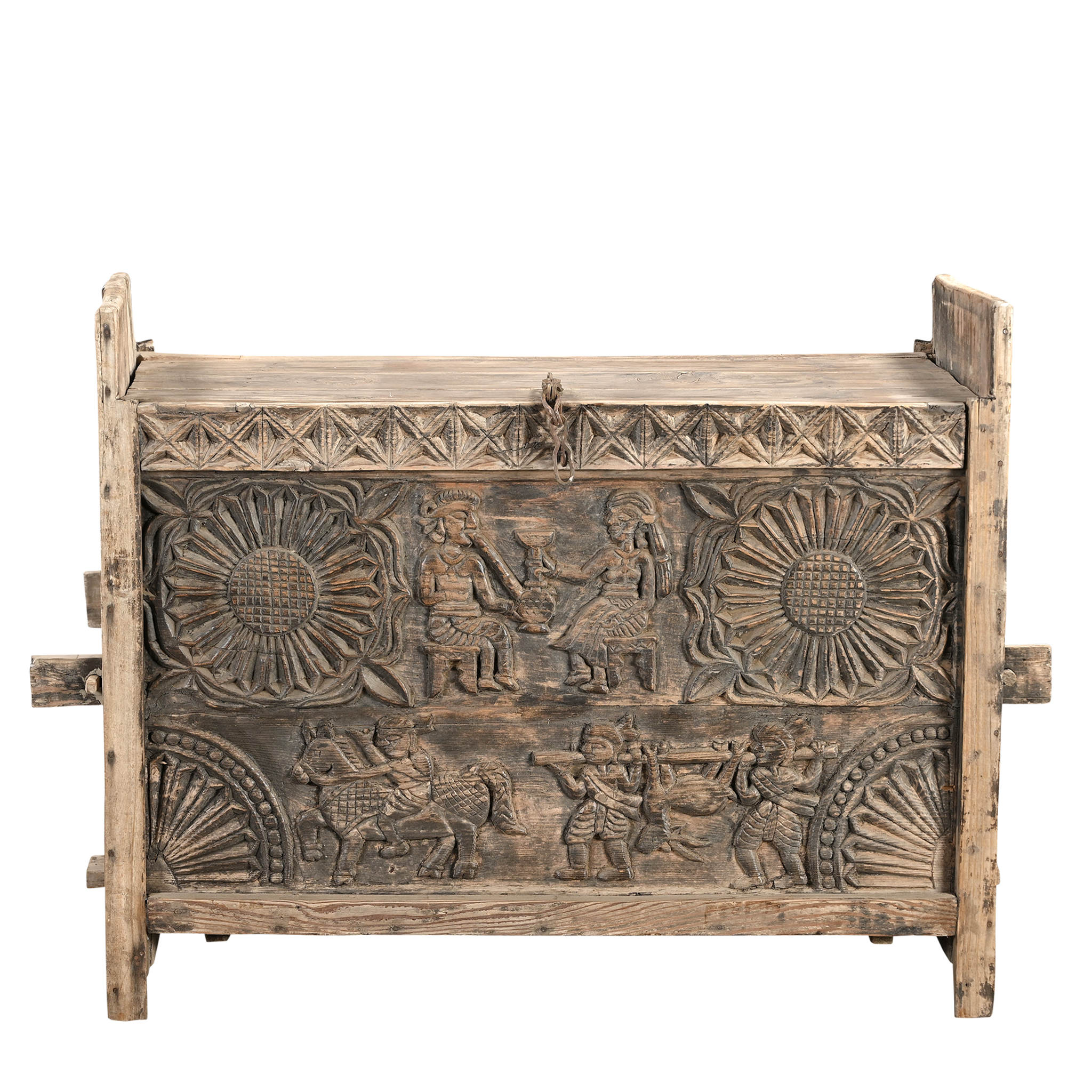 Sandook - Ancien coffre de l'Himachal n°11