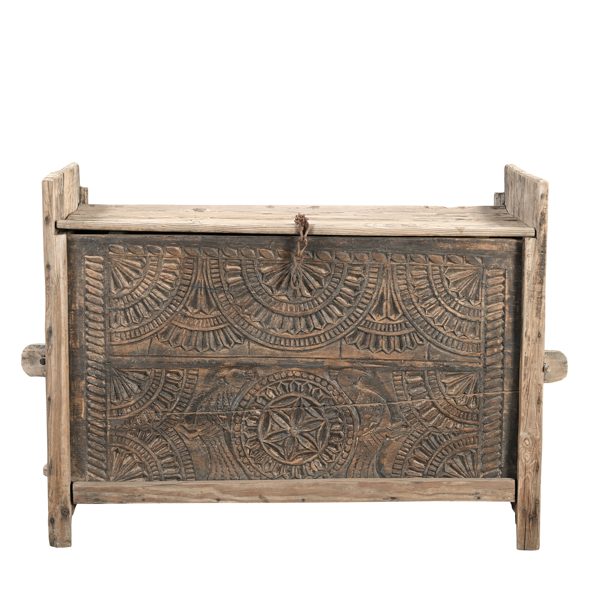 Sandook - Ancien coffre de l'Himachal n°6