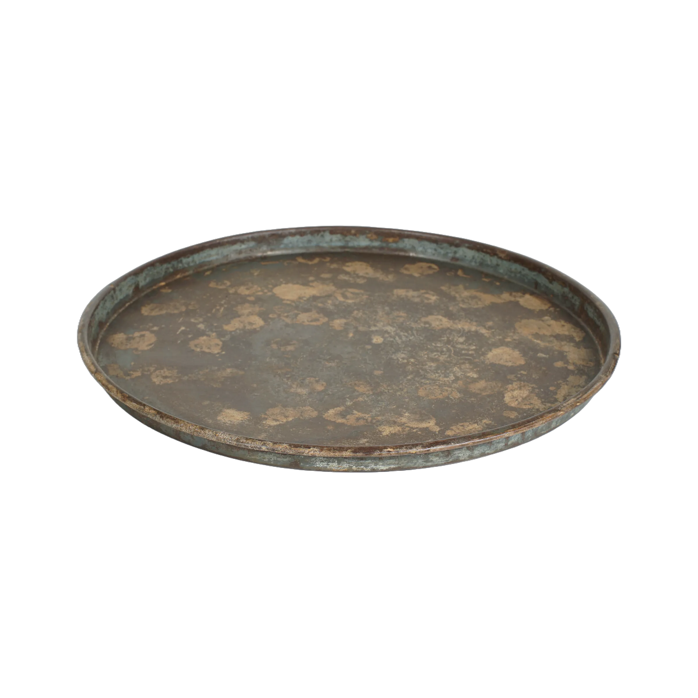 Thali - Grand plateau rond en métal n°1