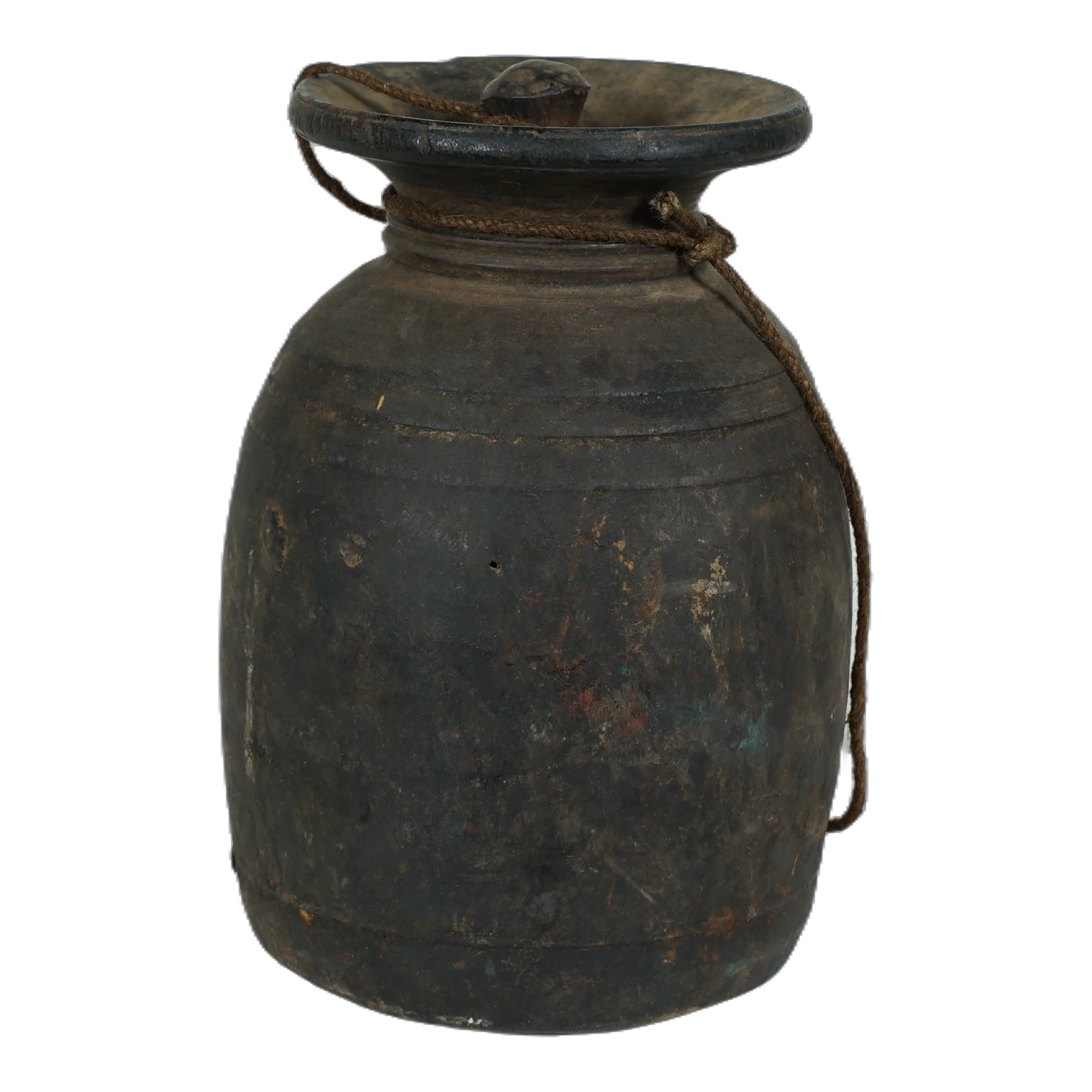 Tosh - Grand pot de l'Himachal en bois n°57 - vue 3