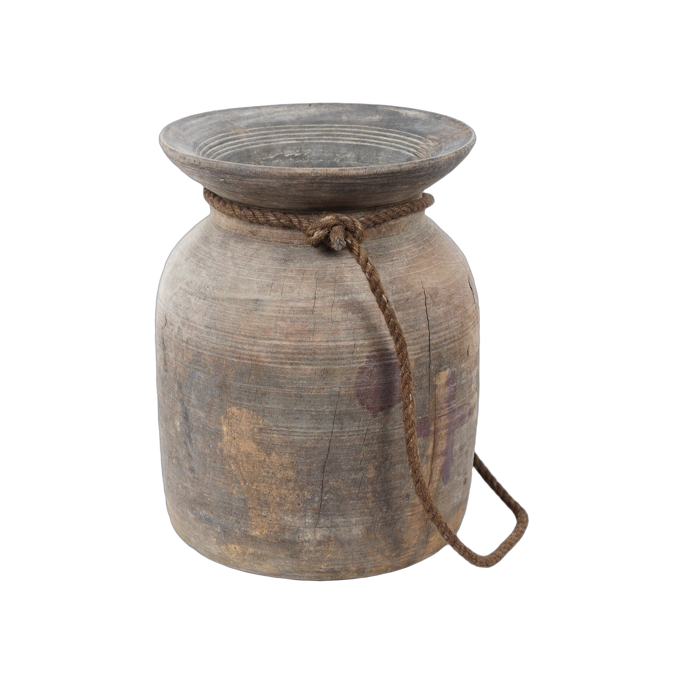 Tosh - Pot ancien en bois n°11 - vue 4