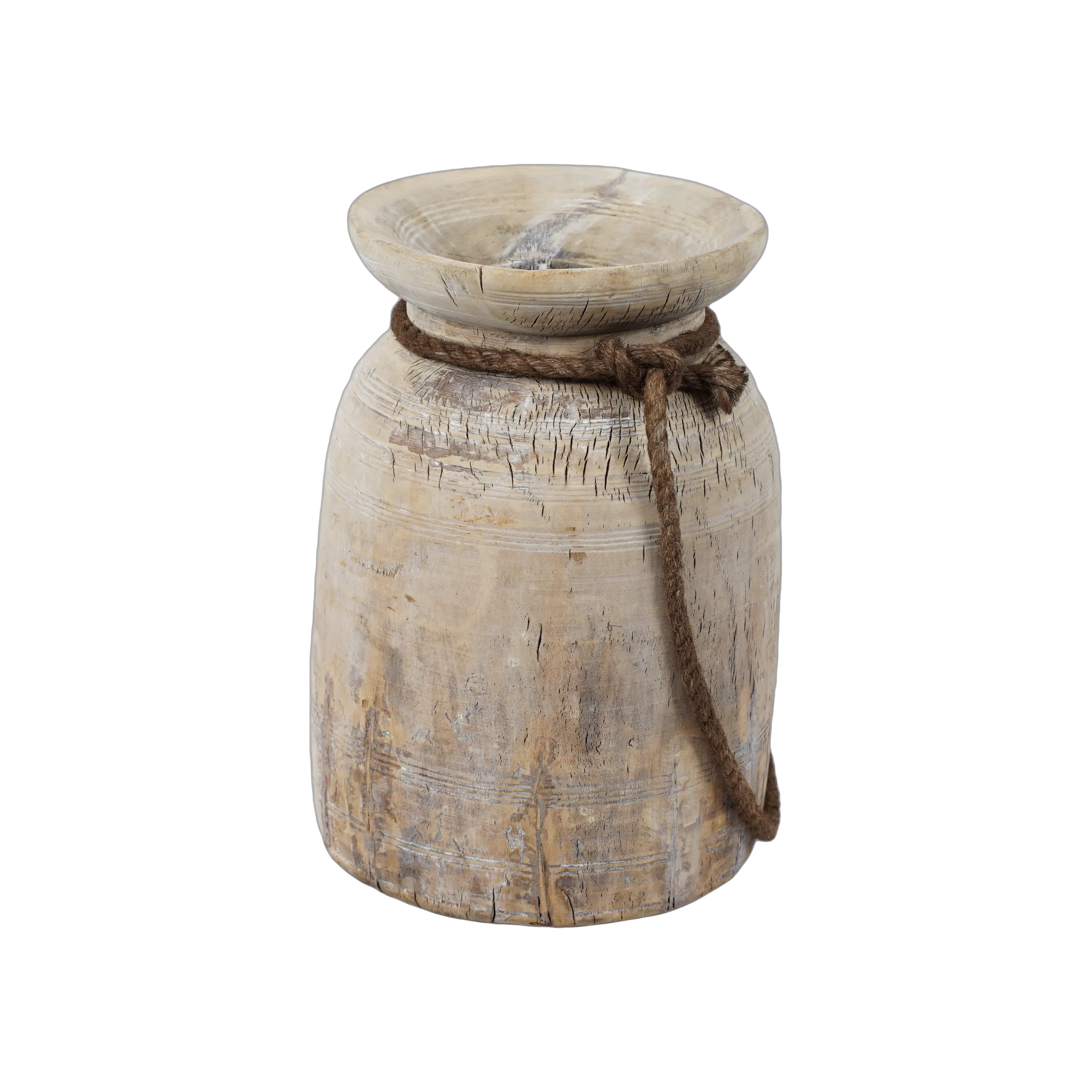Tosh - Pot ancien en bois n°15 - vue 4