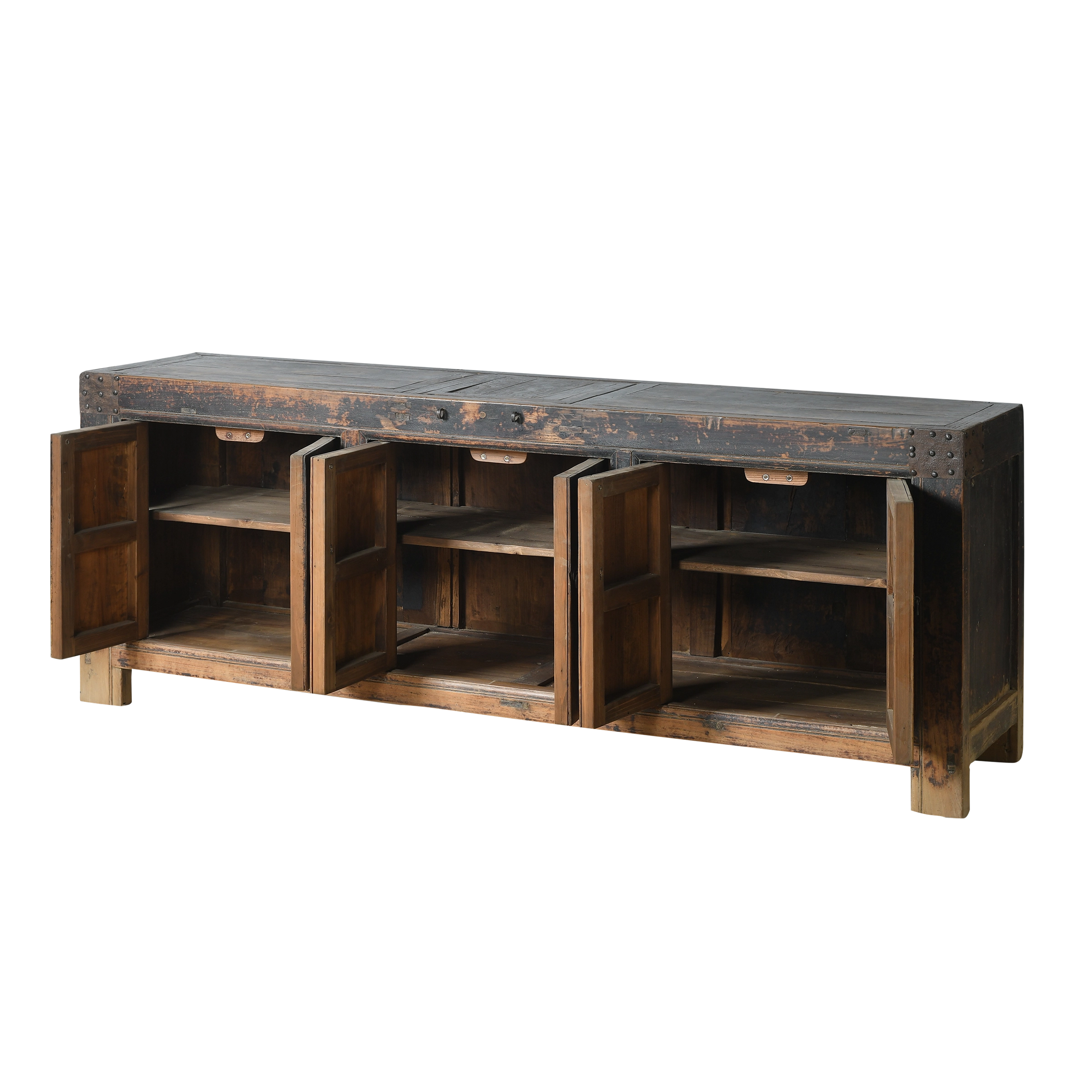 Qingdao - Buffet chinois ancien en orme massif n°27 - vue 3