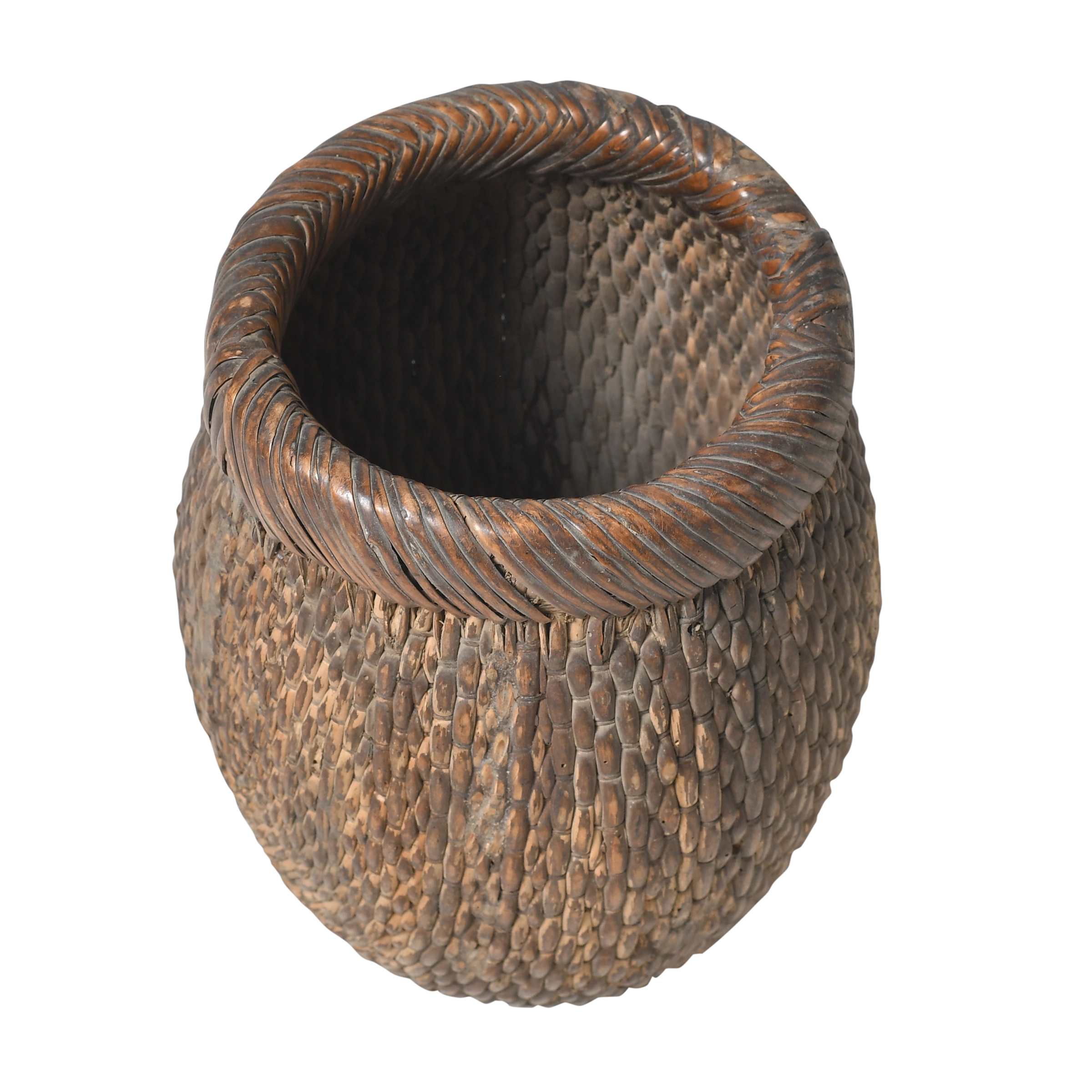 Guji - Ancien panier de pêcheur (petite taille) n°4 - vue 2