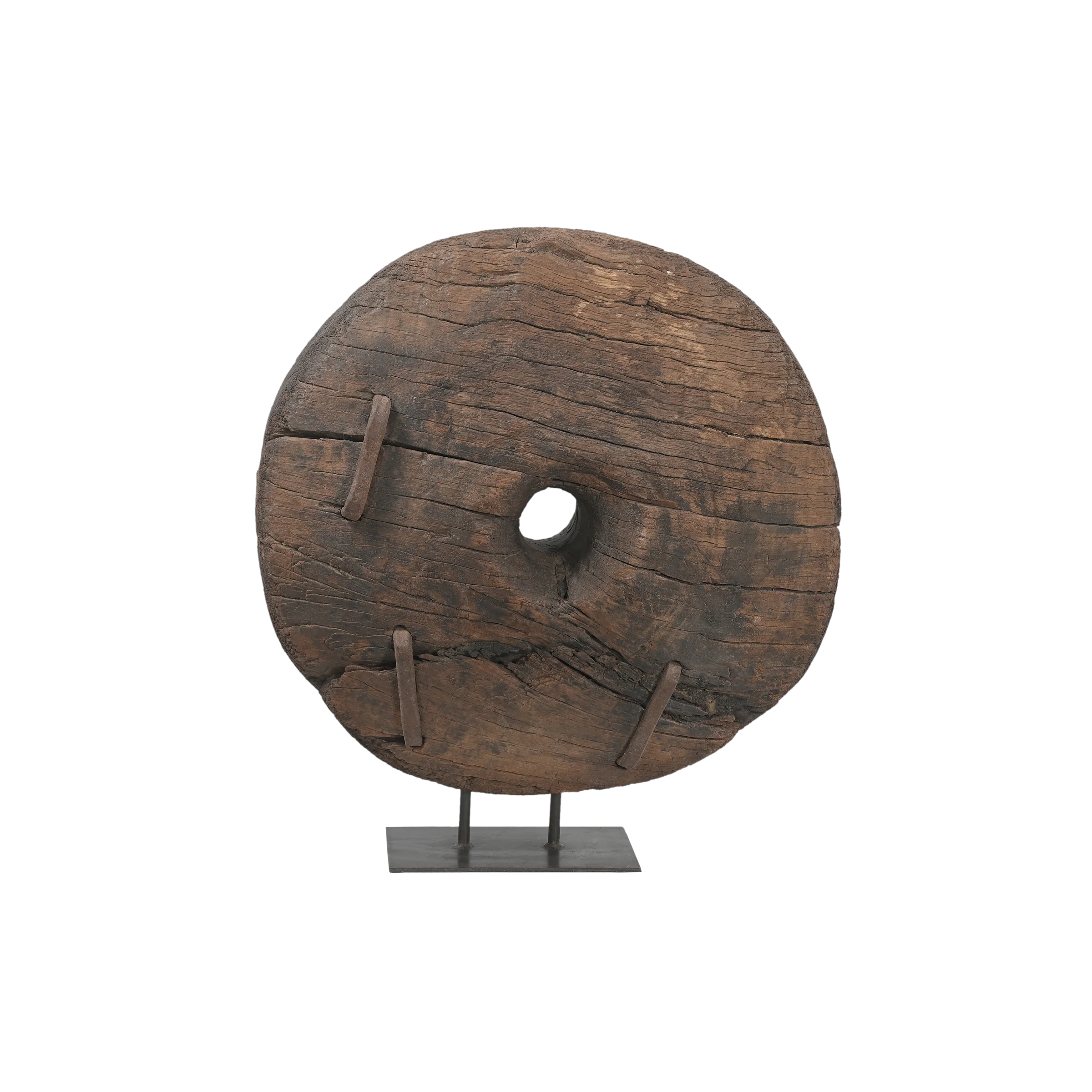 Pahiya - Ancienne roue décorative en bois n°22