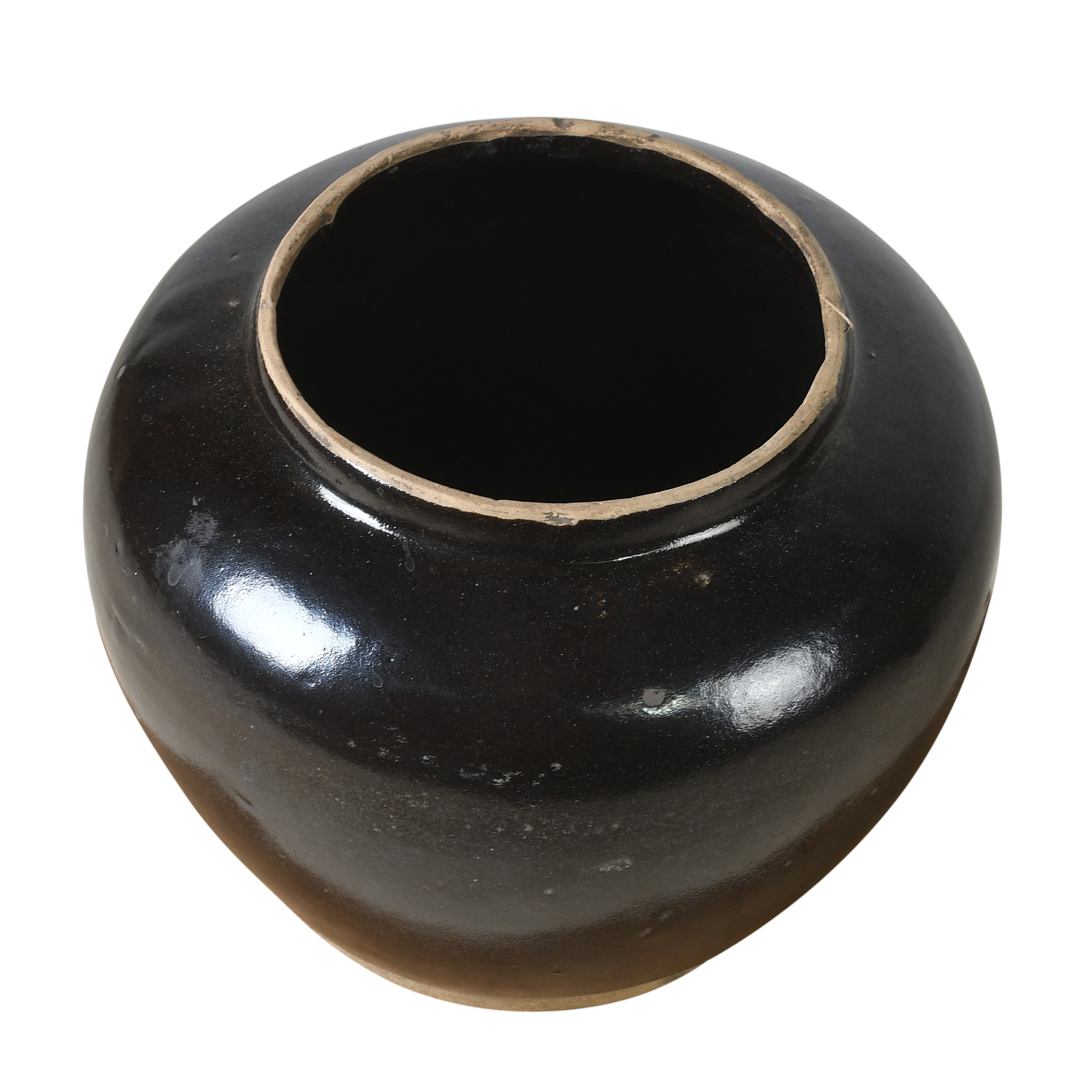 Hú - Pot à confit chinois émaillé noir n°2 - vue 2