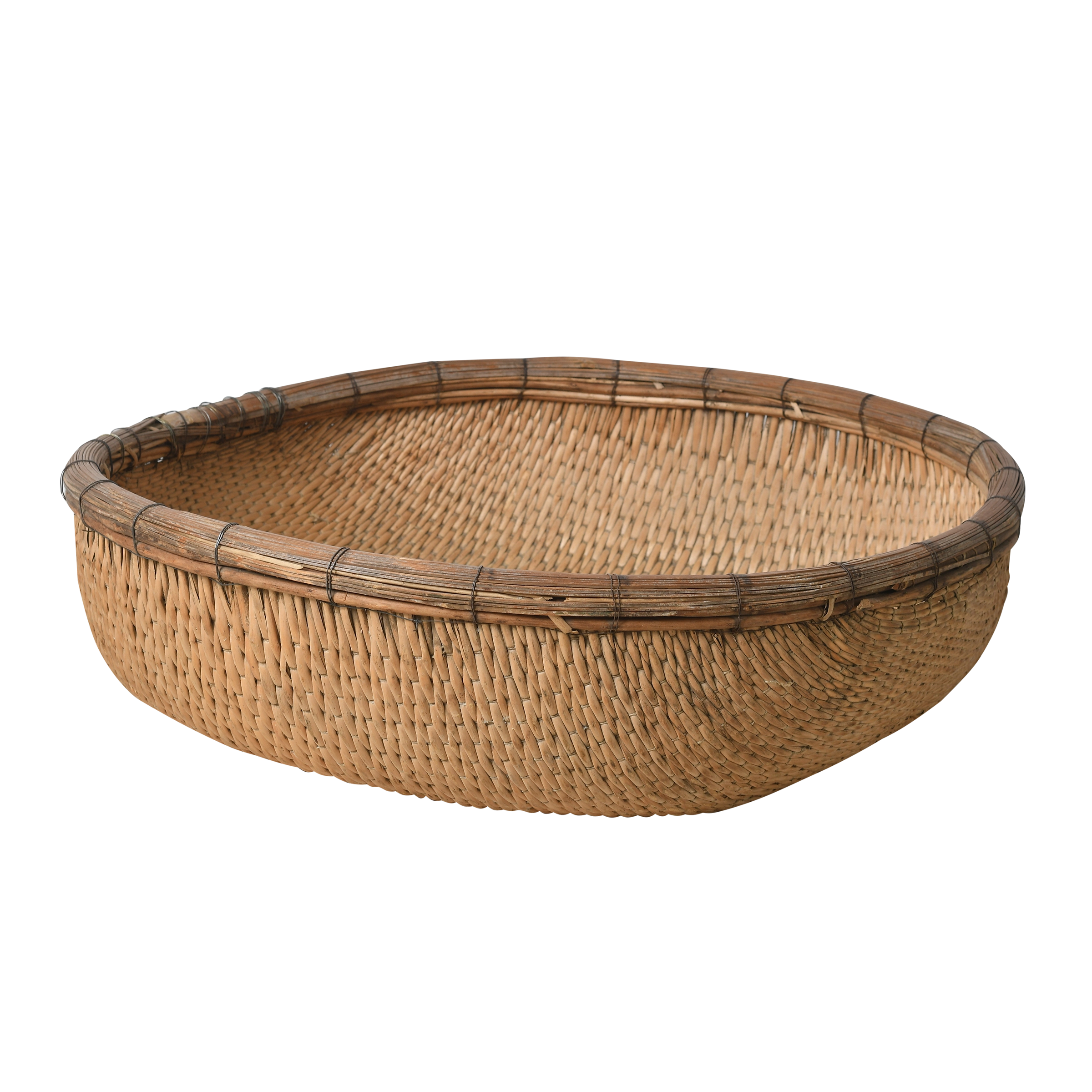 Lushan – Panier ancien chinois en osier ancien n°1