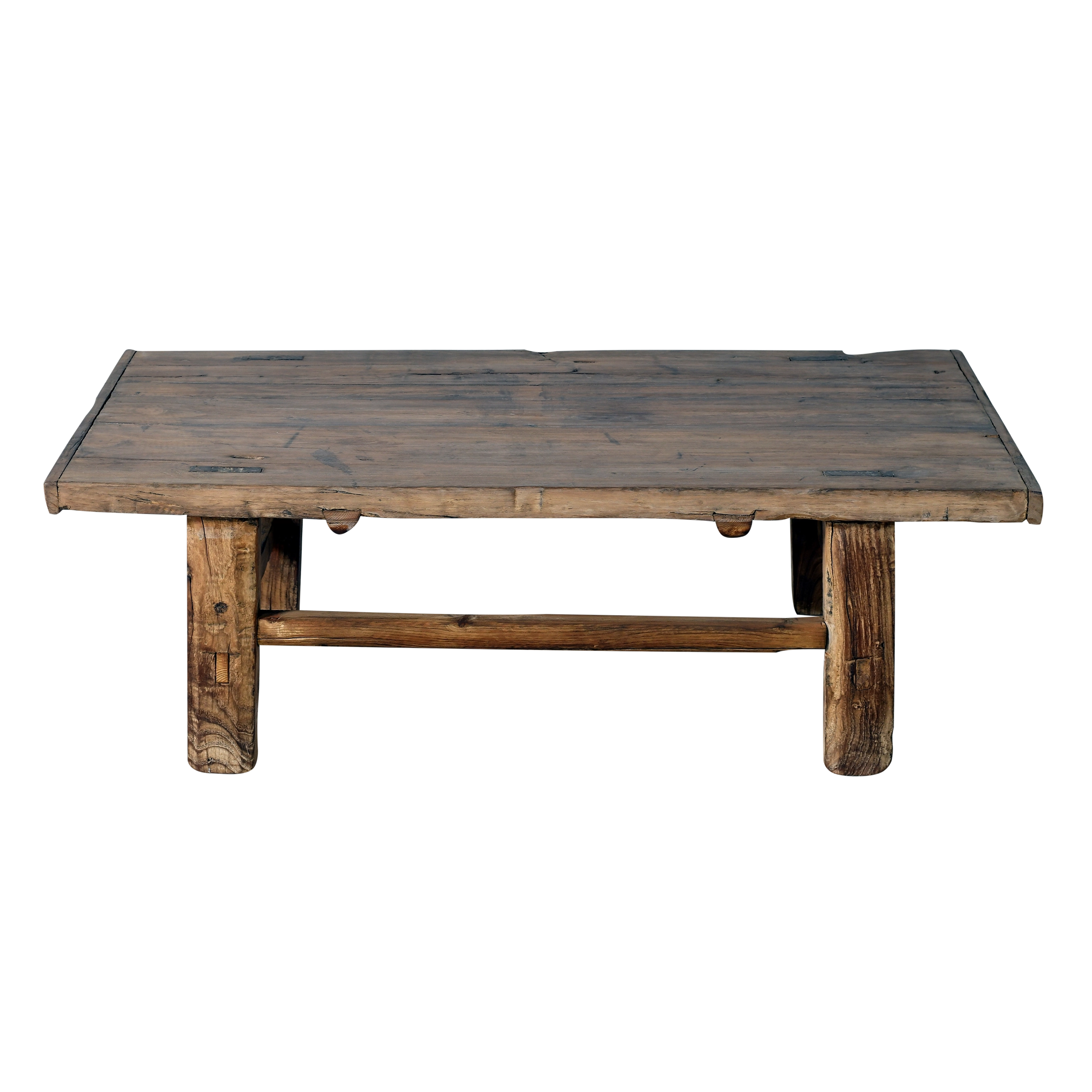 Taigu - Table basse ancienne en orme n°3