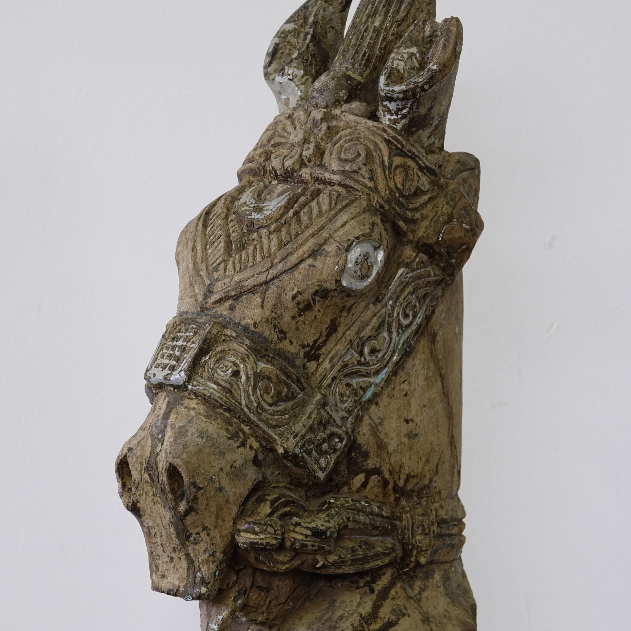 Ashva - Protomé de cheval en bois n°21