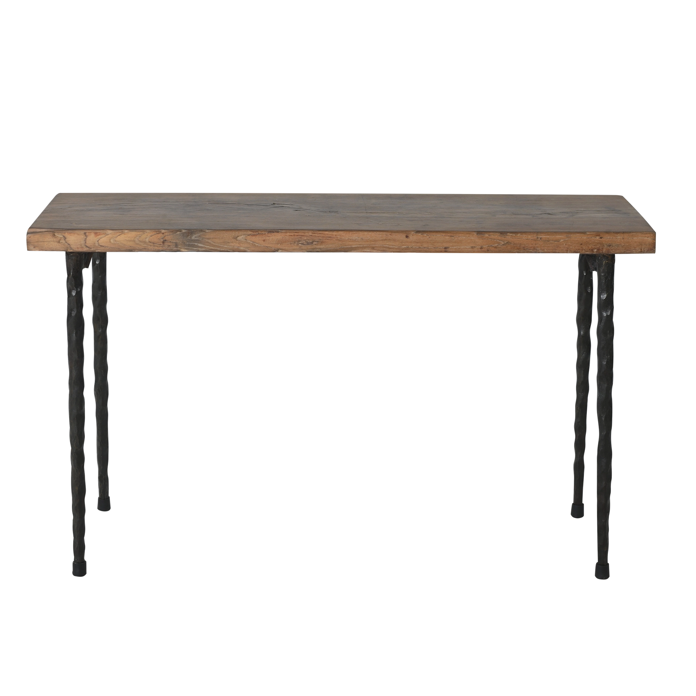 Haidong - Console fine avec plateau ancien en orme et pieds en fer n°2
