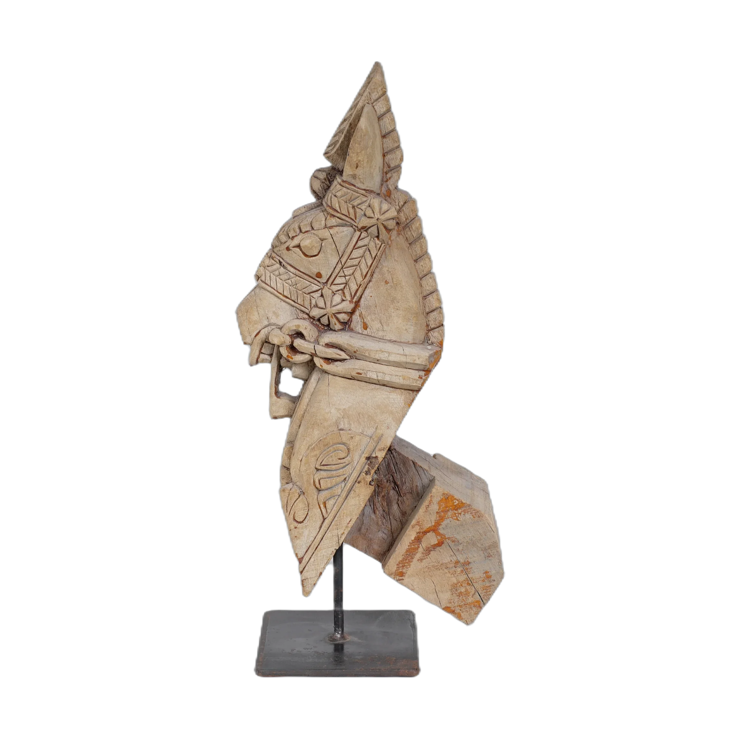 Ashva - Protomé de cheval en bois n°31 - vue 2