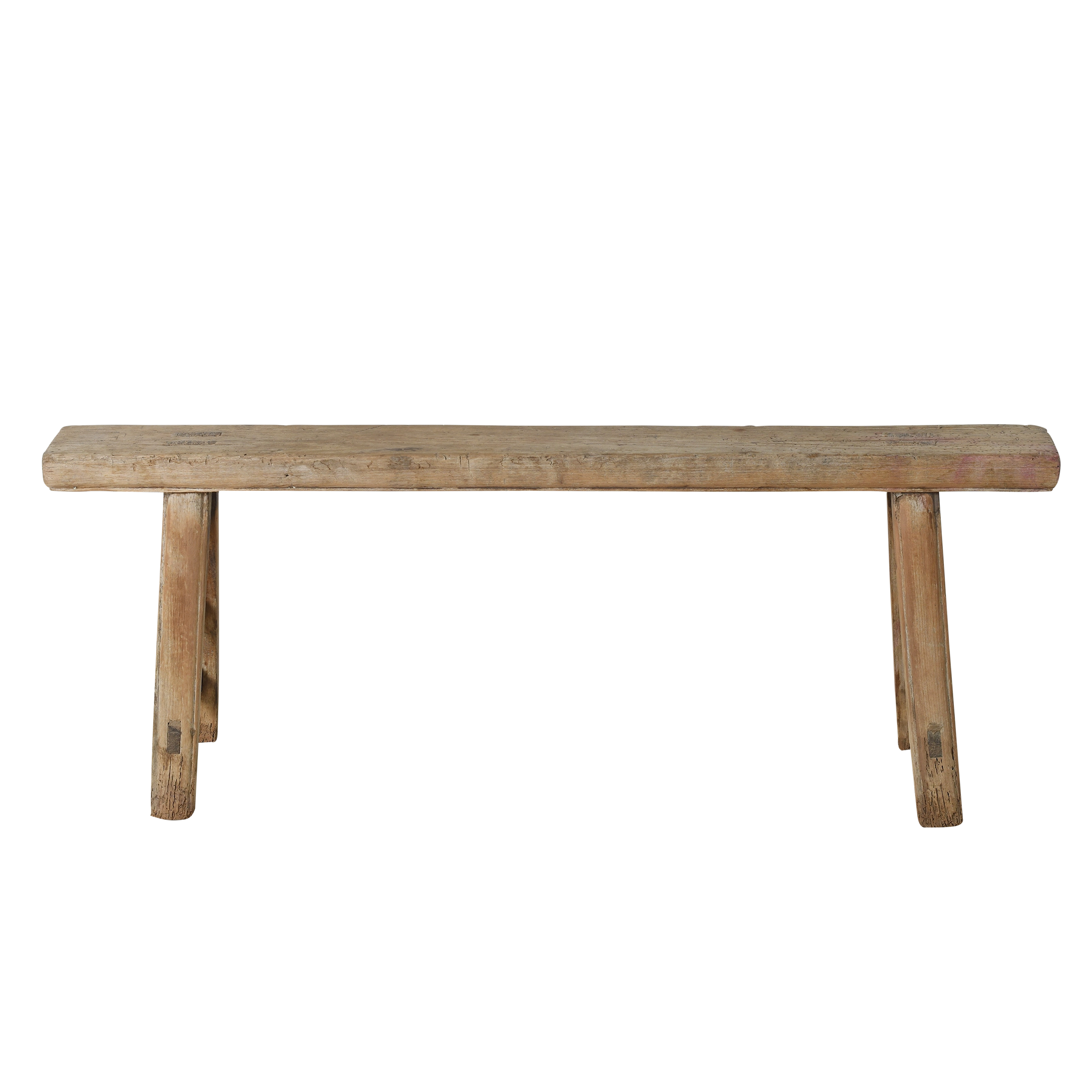 Yun - Ancien banc fin chinois en orme n°15