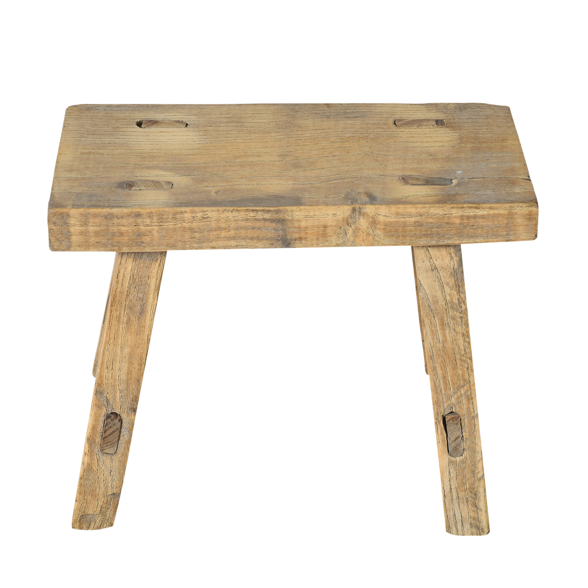 Nuo - Mini tabouret ancien en orme n°28