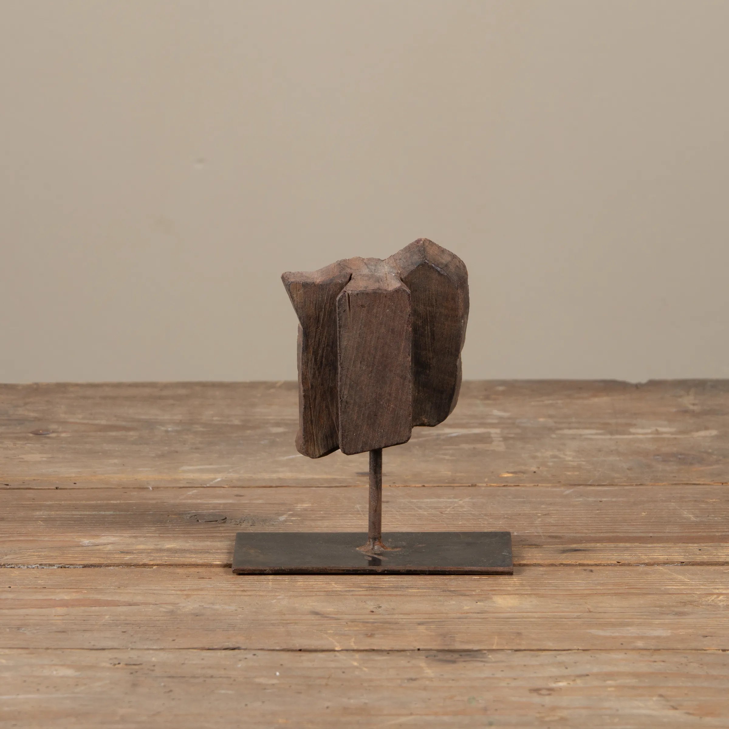 Lakdi - Ancien tampon de blockprint sur pied n°22