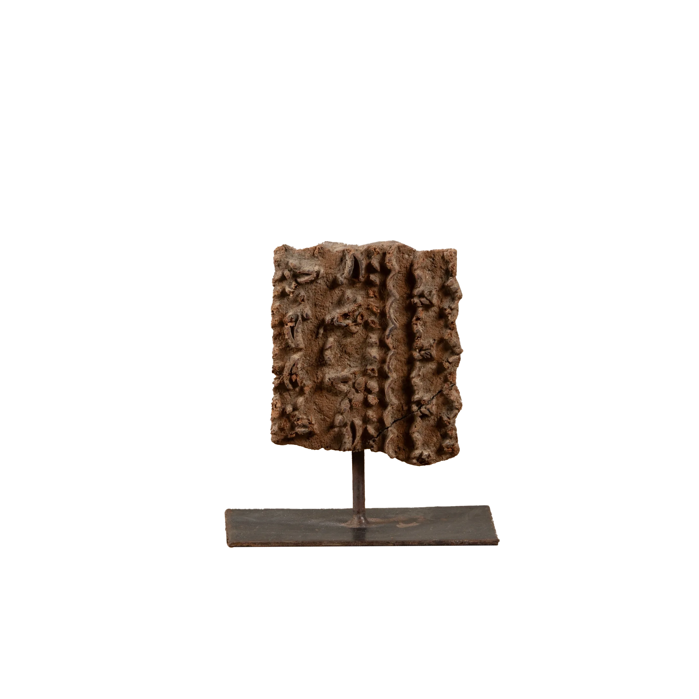 Lakdi - Ancien tampon de blockprint sur pied n°23