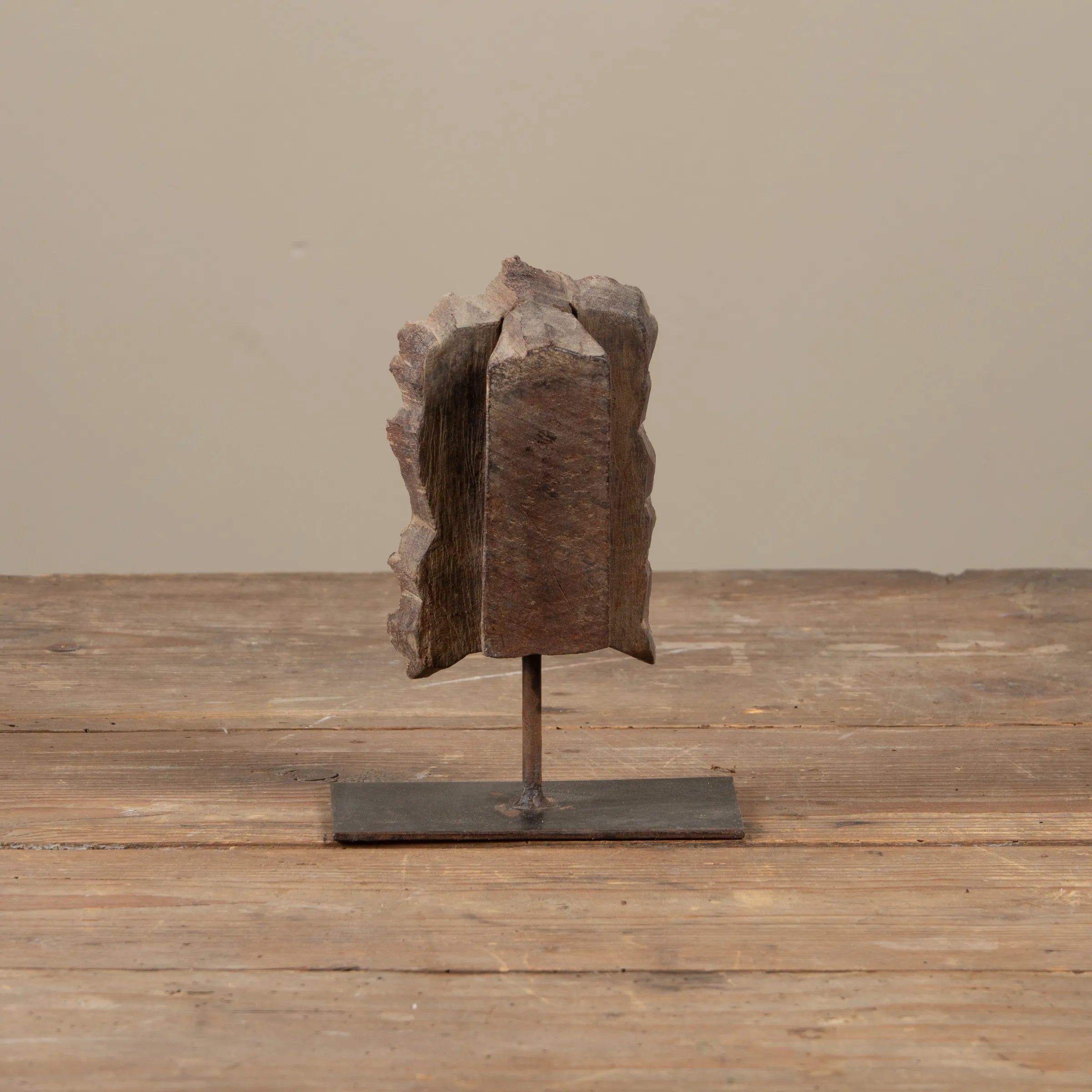 Lakdi - Ancien tampon de blockprint sur pied n°33