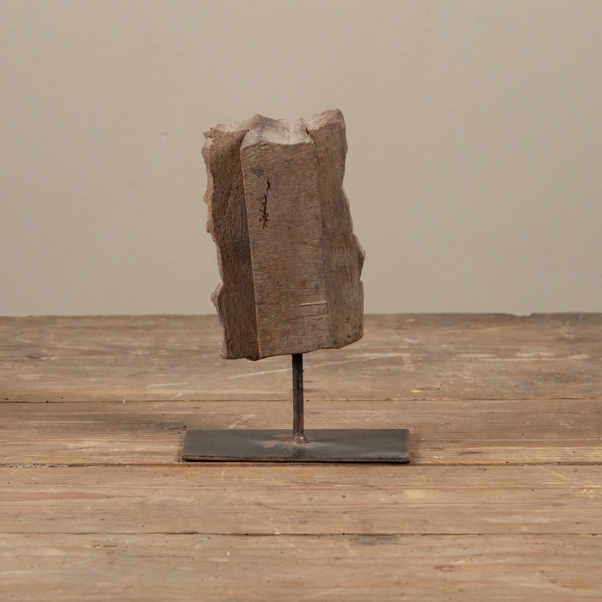 Lakdi - Ancien tampon de blockprint sur pied n°36