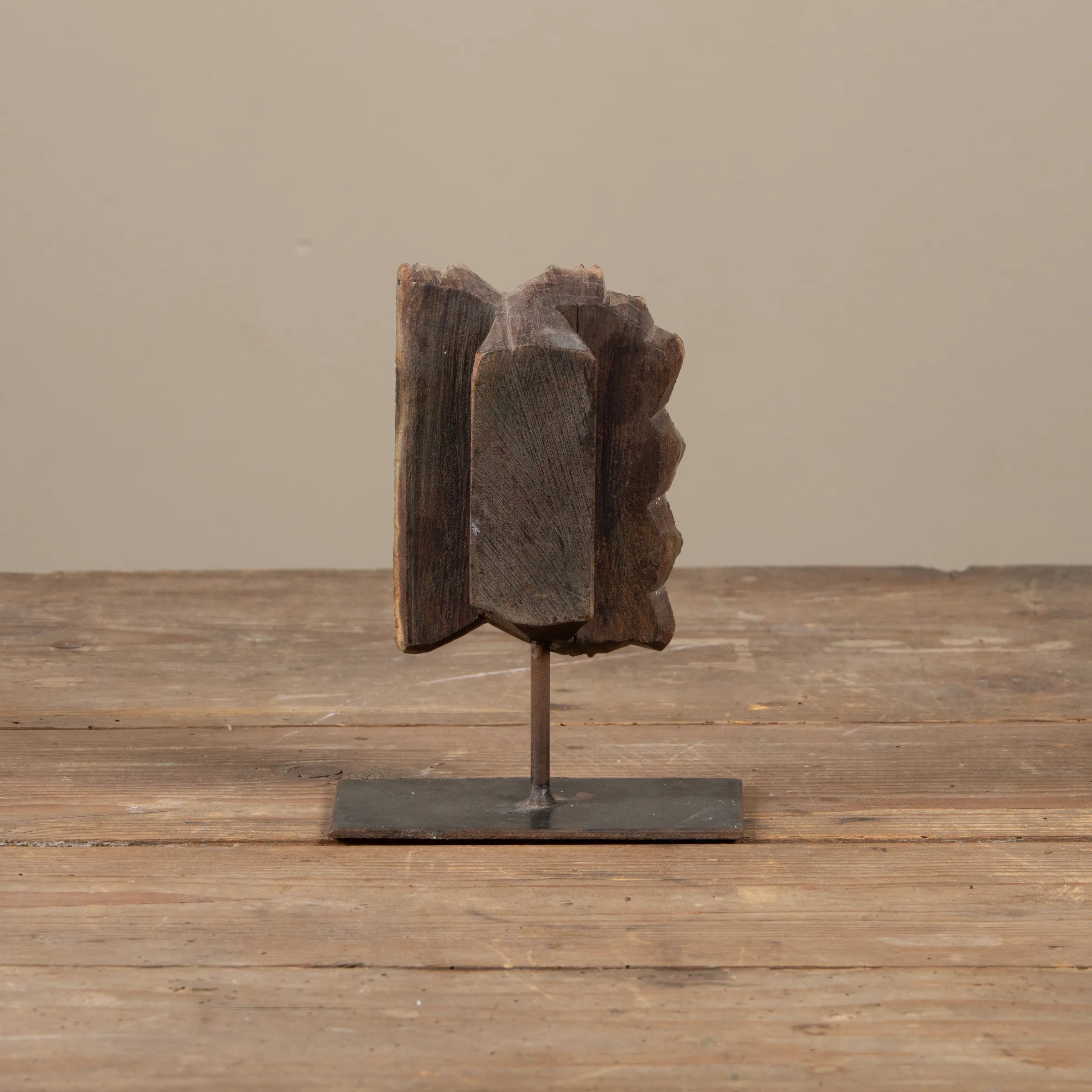 Lakdi - Ancien tampon de blockprint sur pied n°40