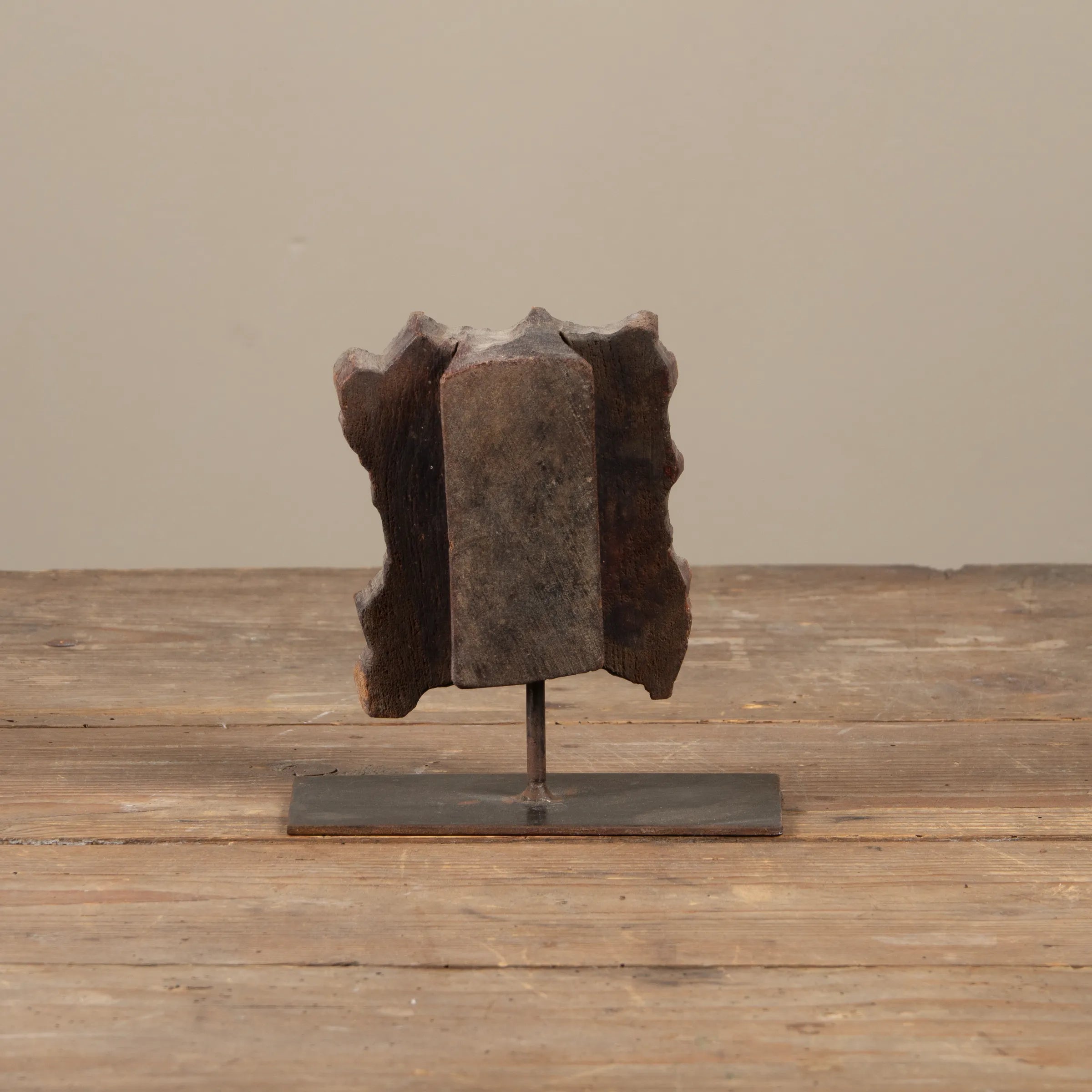 Lakdi - Ancien tampon de blockprint sur pied n°41