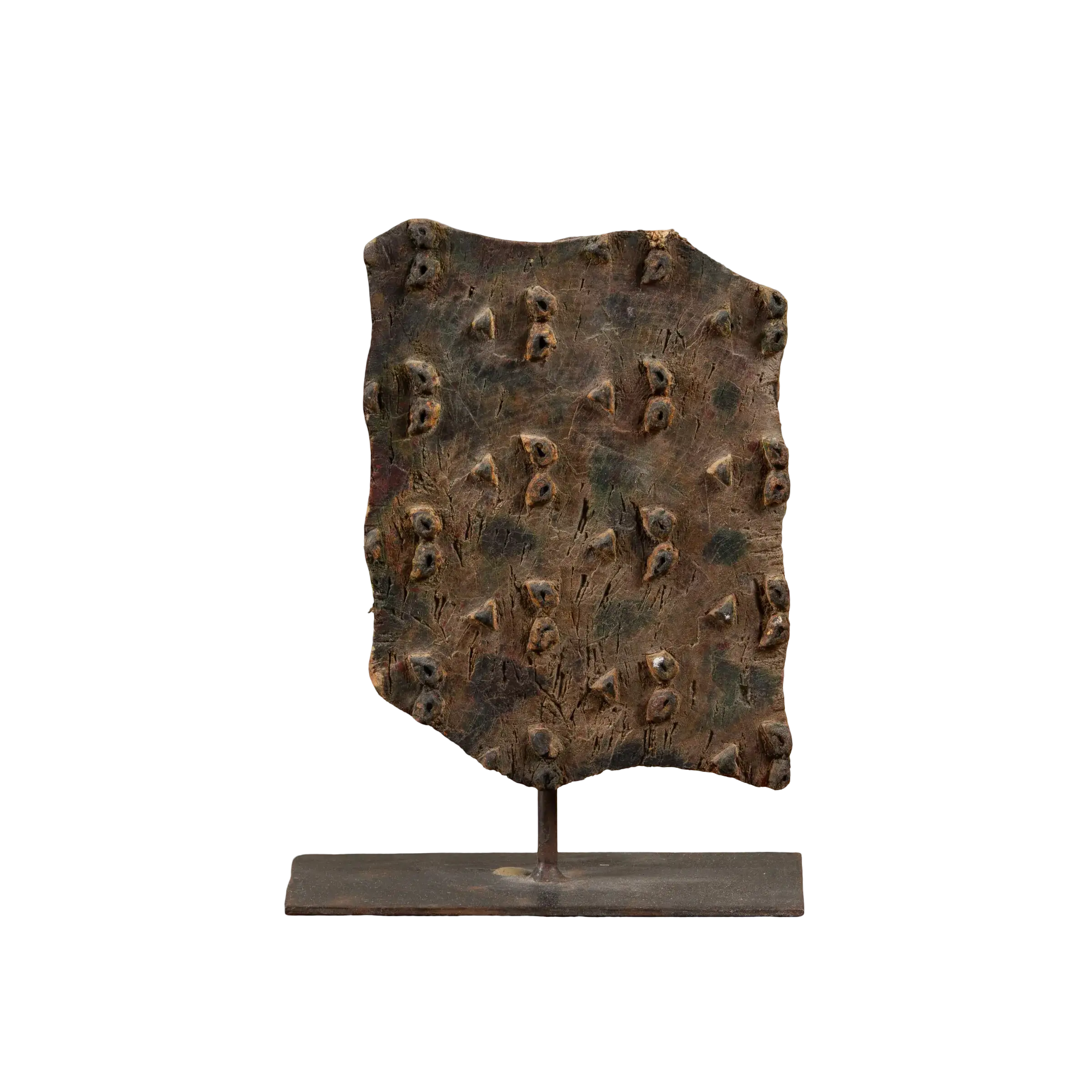 Lakdi - Ancien tampon de blockprint sur pied n°52